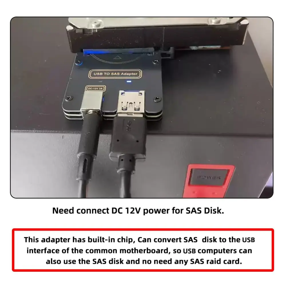 Xiwai SFF-8482 SAS 29Pin to 5Gbps USB 3.0 Raid Adapter Card | Supports SAS/SATA 6Gbps, 10x USB 2.0 - view 8