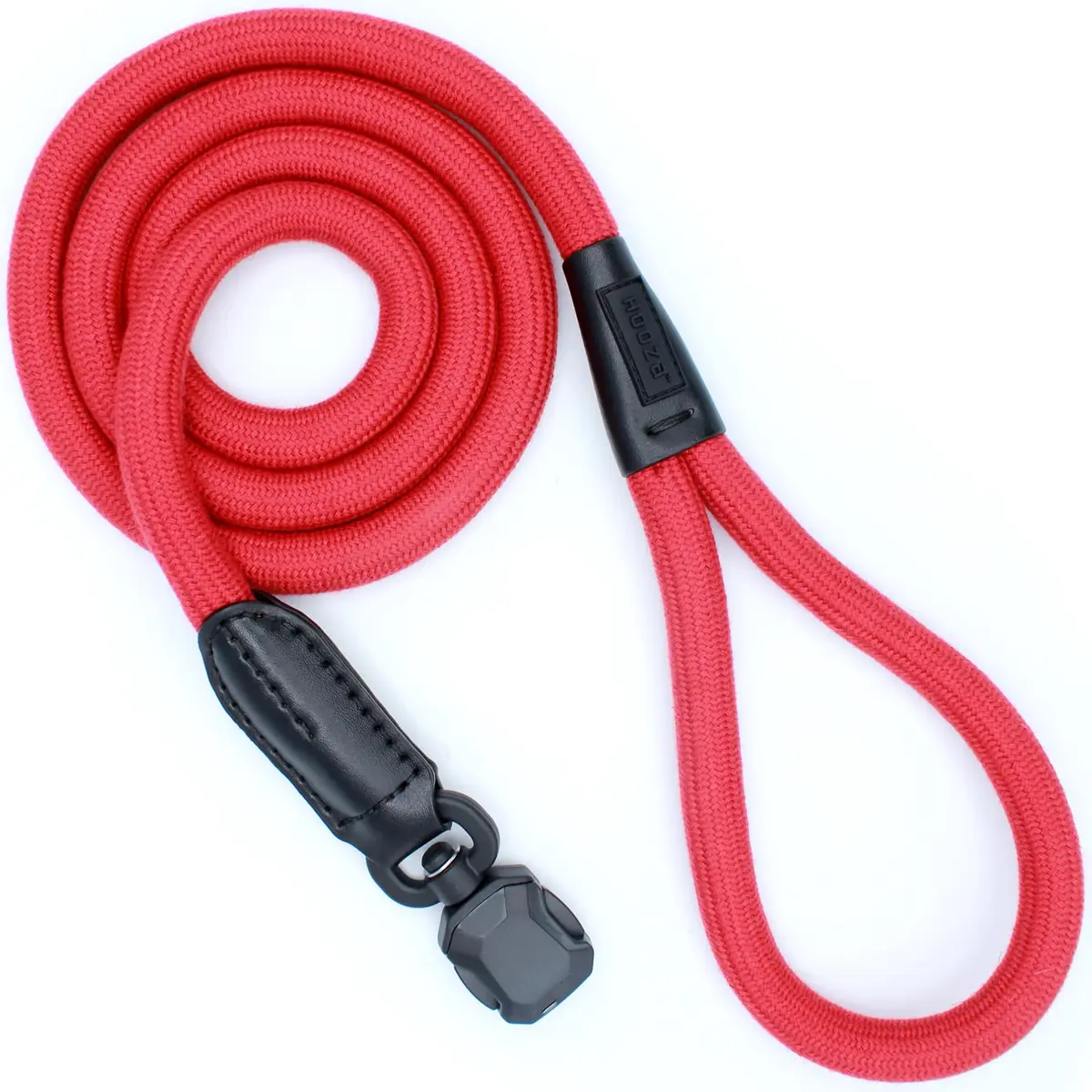 HOOZA Magnetic Rope Leash - Red, Medium | Quick Clip Magnetic Dog Leash with Heavy-Duty Rope - main product image