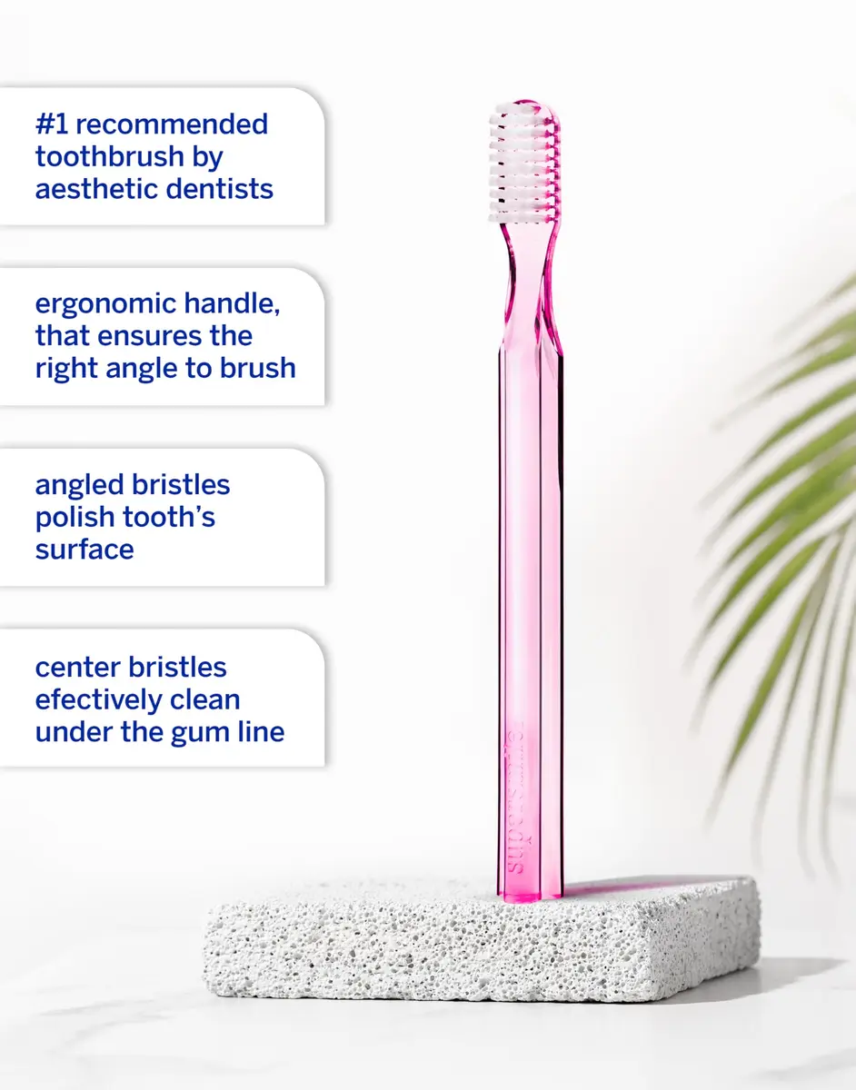 Supersmile New Generation 45° Long Toothbrush, Pink, Soft Bristle | Ergonomic, Dentist Recommended - view 5