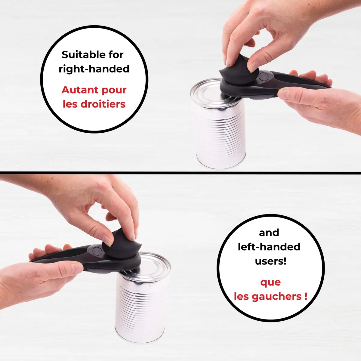 Starfrit MightiCan Can Opener Safe Smooth-Cut Comfort Grip Black | Hygienic & Durable (70-120 chars) - view 6