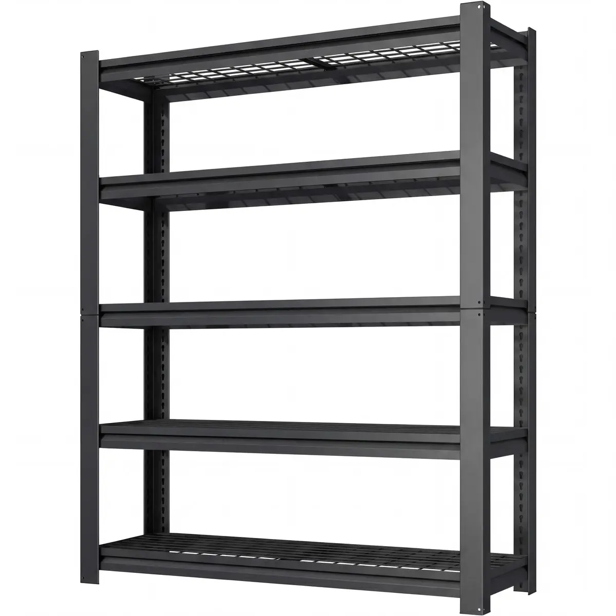 FOSTOKO Heavy Duty Garage Shelving 72"H x 35"W x 16"D | 5-Tier Adjustable Metal Storage Rack for Warehouse & Workshop - main product image