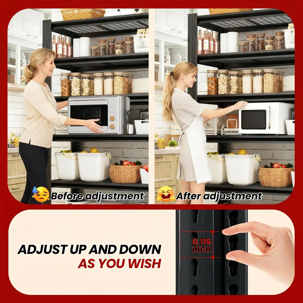 FOSTOKO Heavy Duty Garage Shelving 72"H x 35"W x 16"D | 5-Tier Adjustable Metal Storage Rack for Warehouse & Workshop - view 4
