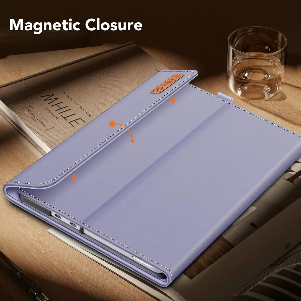 Fintie Portfolio Case for Microsoft Surface Pro 12 inch 1st Edition (2025) Lilac Purple | Multi-Angle Viewing Business Cover with Stylus Holder - view 7