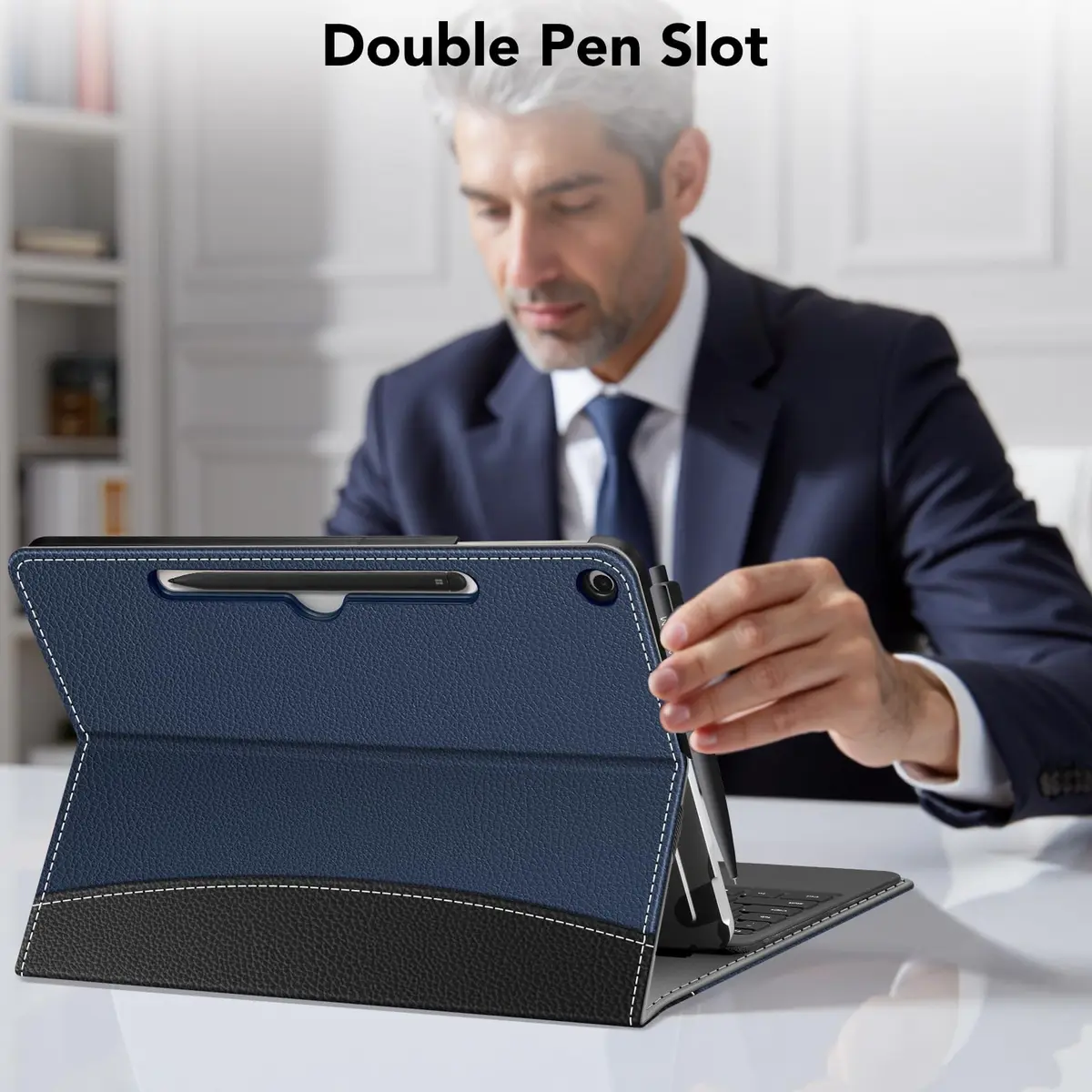 FINTIE Portfolio Case for Microsoft Surface Pro 12 inch 1st Edition (2025) | Multi-Angle View & Premium Synthetic Leather - view 7