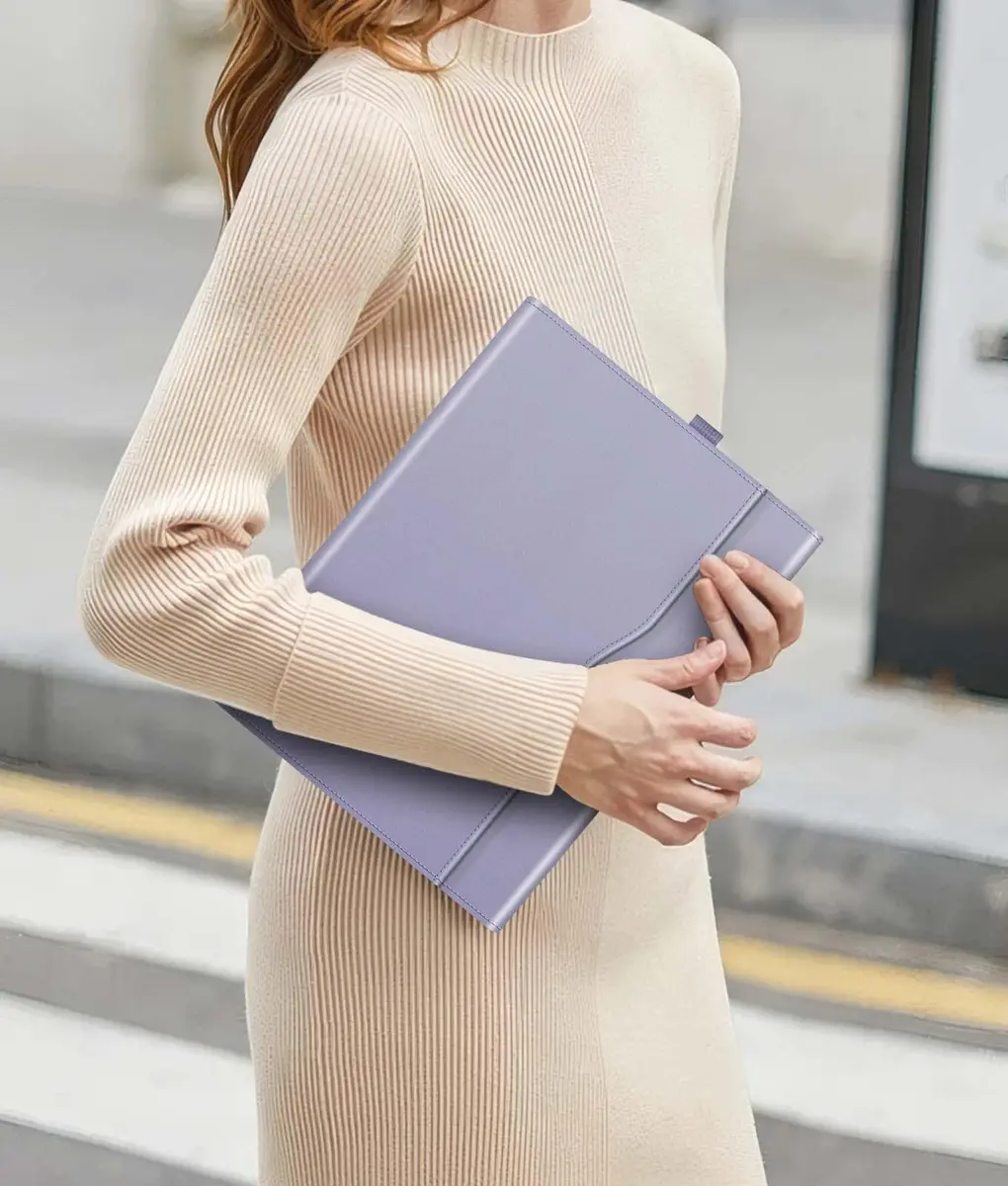 Fintie Protective Portfolio Case for Microsoft Surface Pro 12 inch (2025) Lilac Purple | Multi-Angle Stand & Stylus Holder - view 8