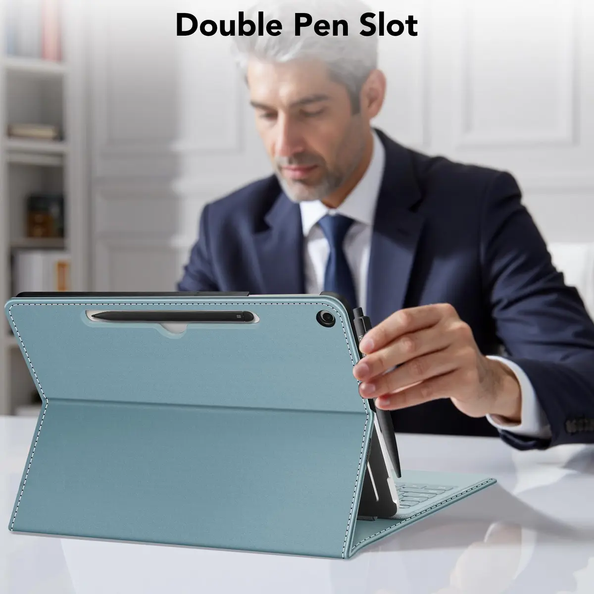 FINTIE Portfolio Case for Microsoft Surface Pro 12 inch 1st Edition (2025) | Multi-Angle Viewing & Premium Synthetic Leather - view 7