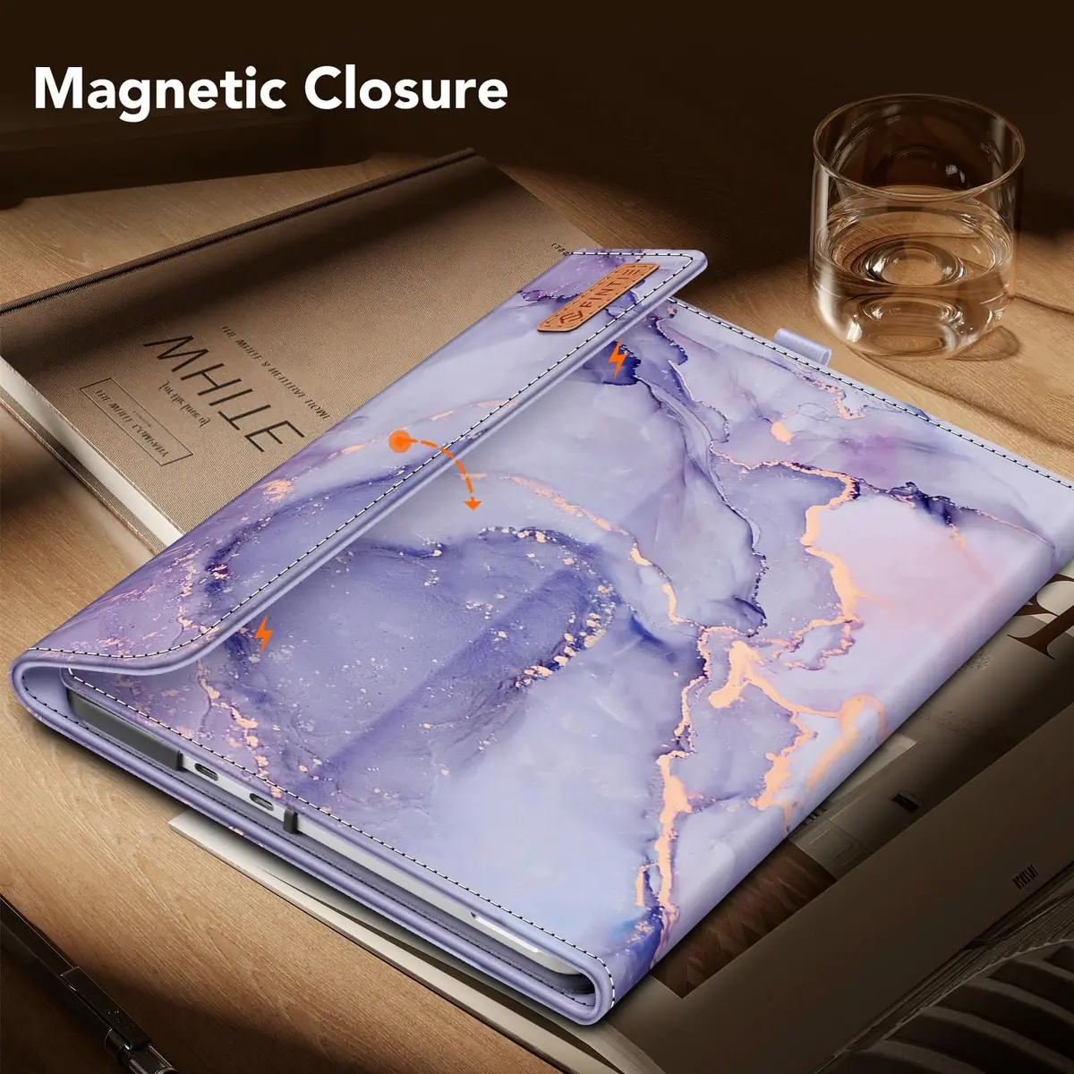 FINTIE Portfolio Case for Microsoft Surface Pro 12 inch 1st Edition (2025) | Multi-Angle Viewing & Premium Synthetic Leather - view 6