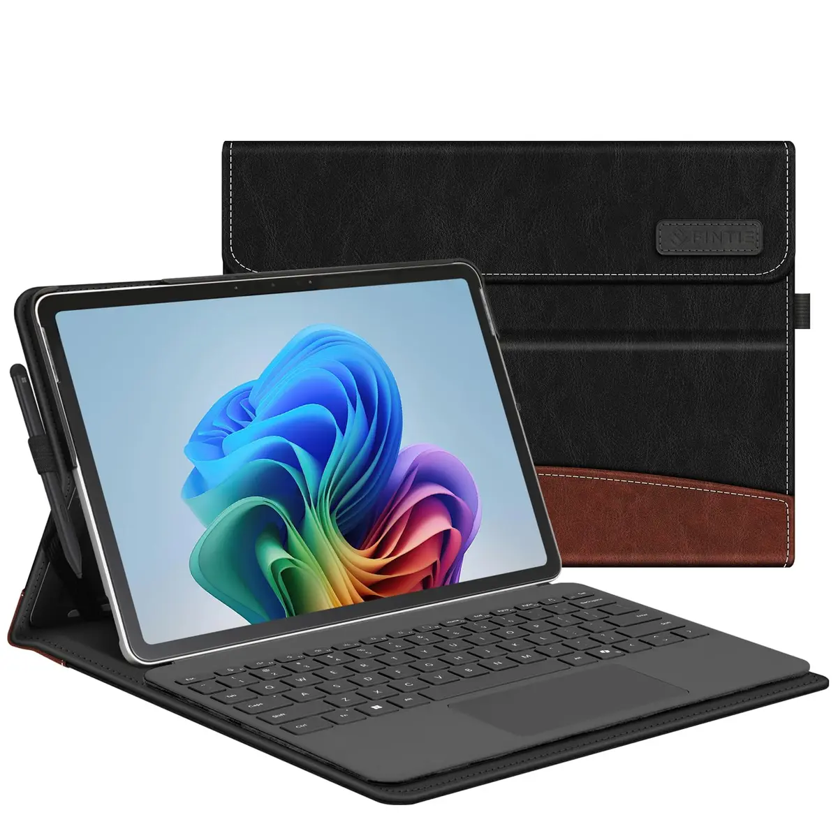 FINTIE Portfolio Case for Microsoft Surface Pro 12 inch 1st Edition (2025) | Multi-Angle Viewing & Premium Synthetic Leather - main product image