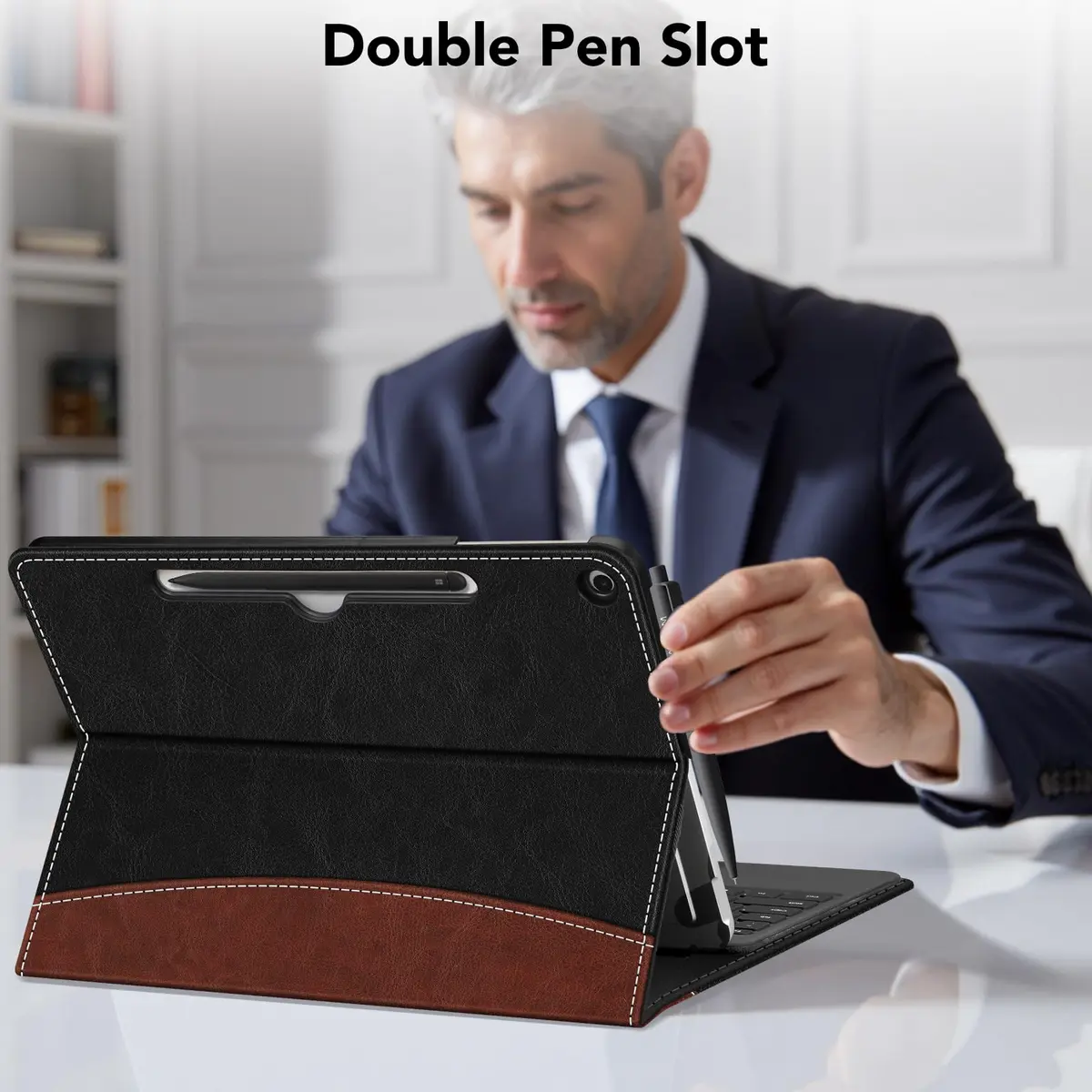 FINTIE Portfolio Case for Microsoft Surface Pro 12 inch 1st Edition (2025) | Multi-Angle Viewing & Premium Synthetic Leather - view 7