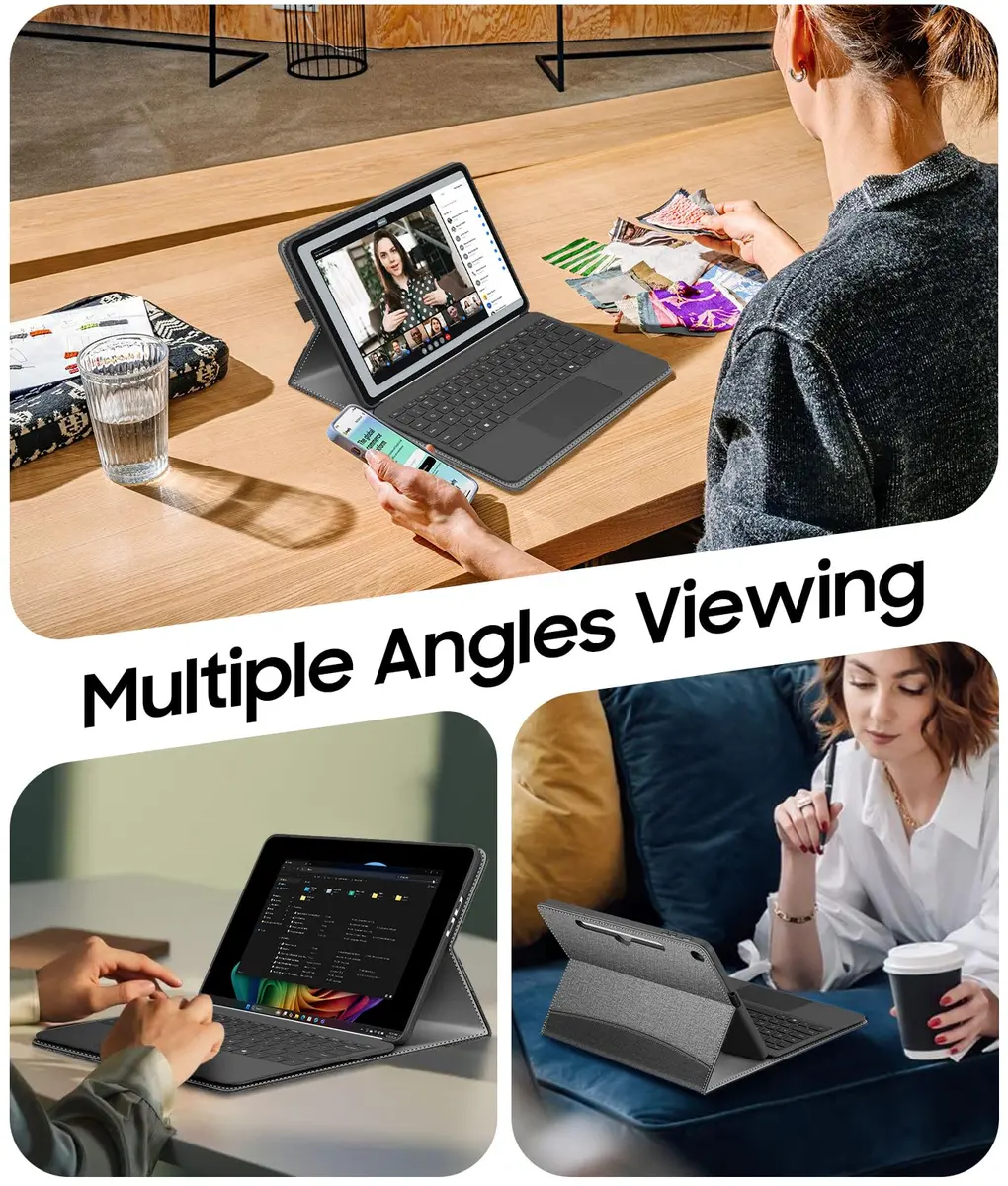 Fintie Protective Portfolio Case for Microsoft Surface Pro 12 inch (2025) | Multi-Angle Stand & Stylus Holder - view 4