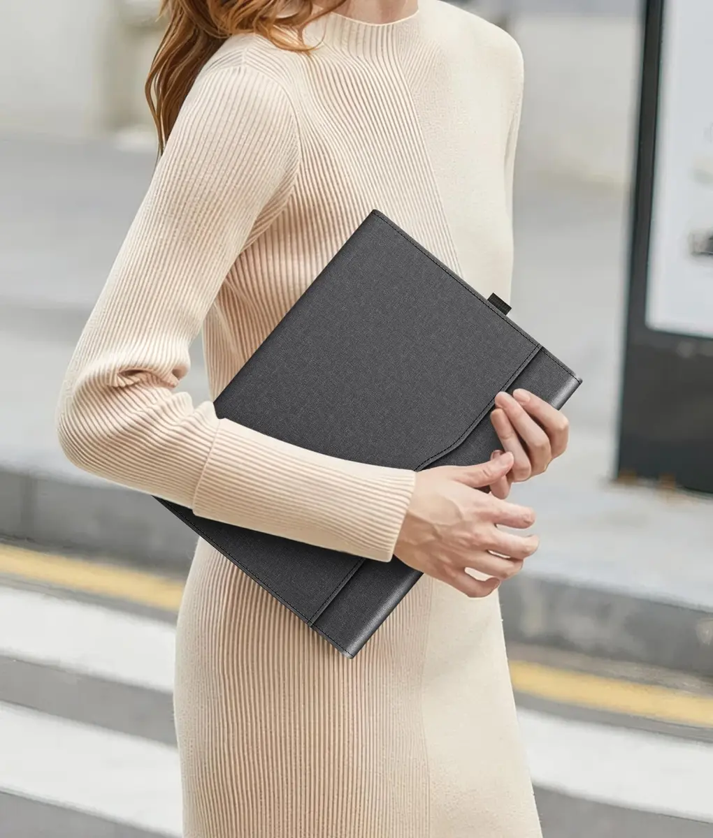 Fintie Protective Portfolio Case for Microsoft Surface Pro 12 inch (2025) | Multi-Angle Viewing Business TPU Back Cover with Pocket & Stylus Holder - view 8