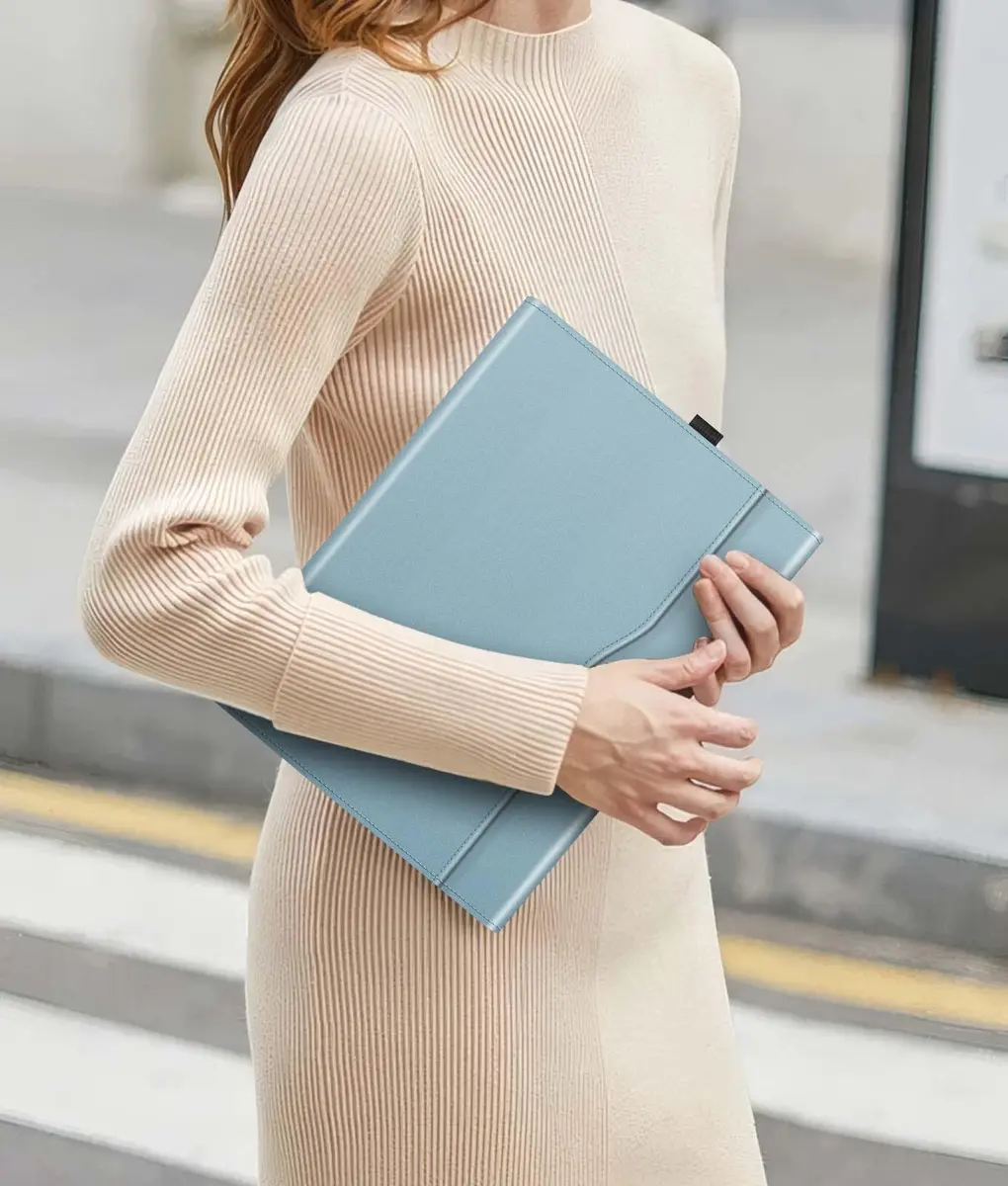 Fintie Protective Portfolio Case for Microsoft Surface Pro 12 inch (2025) | Ocean Blue, Faux Leather - view 8