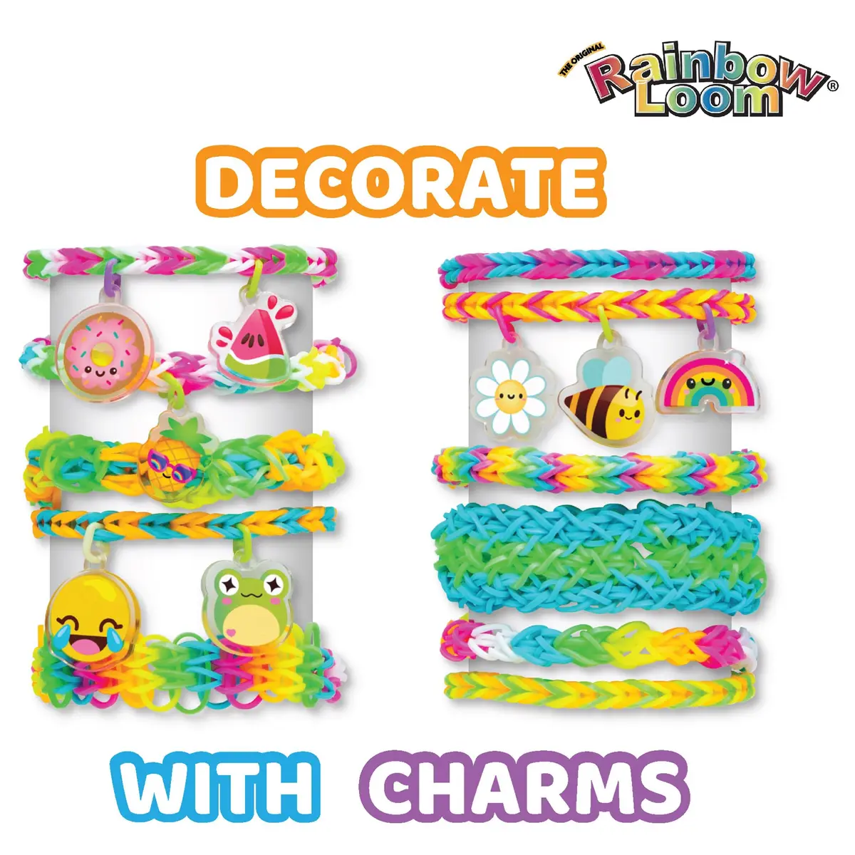 Rainbow Loom Mega Mighty Loom - 2400 Rubber Band Jewelry Craft Kit | Taller Pins for Complex Designs - view 2