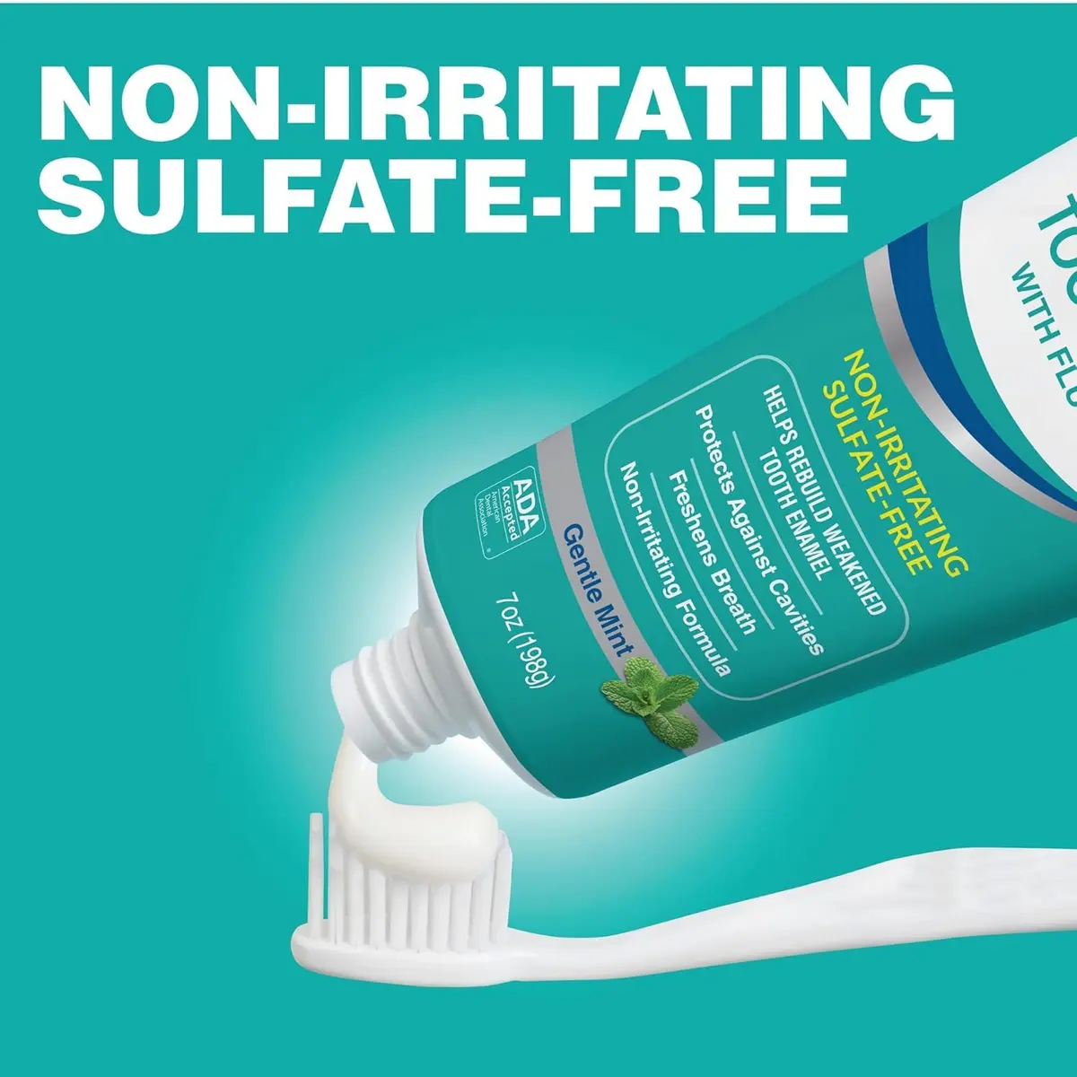 CloSYS SLS Free Toothpaste with Fluoride, 7 Ounce (210ml) 3 Pack | Gentle Mint for Sensitive Teeth & Gums - view 6