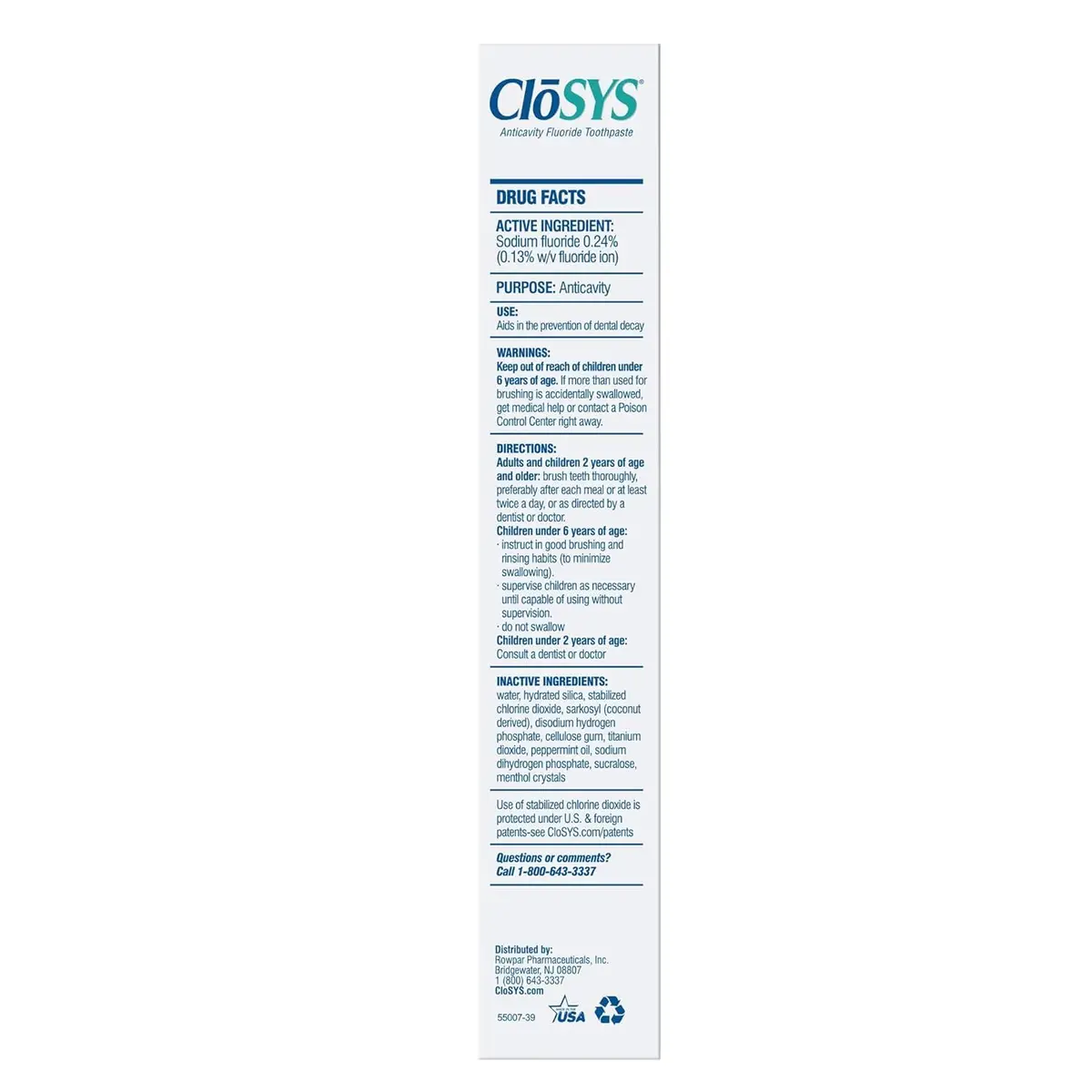 CloSYS SLS Free Toothpaste with Fluoride, 7 Ounce (210ml) 3 Pack | Gentle Mint for Sensitive Teeth & Gums - view 2