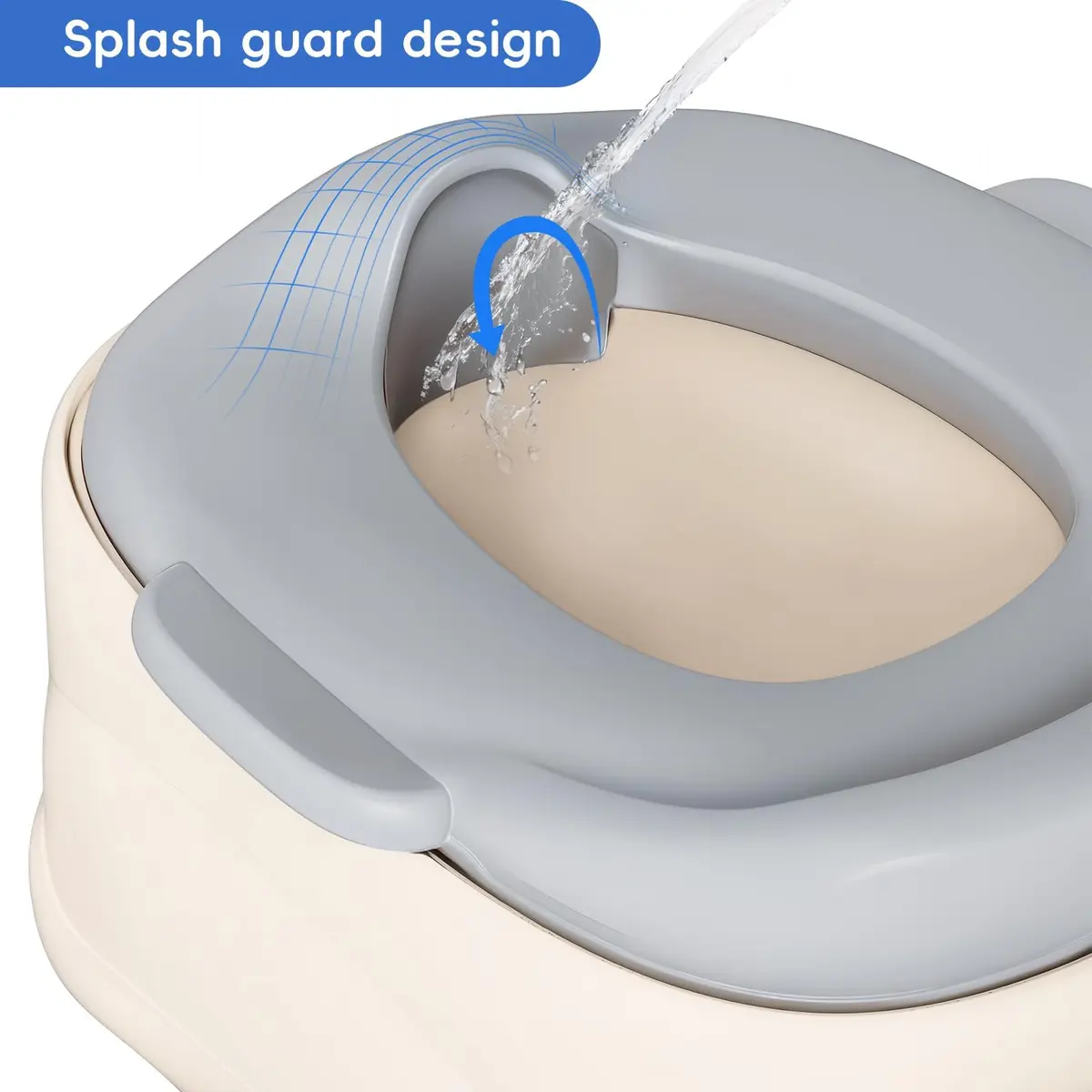 SRGAFIX 3-in-1 Potty Training Toilet | Toddler Potty Seat & Step Stool, Detachable, Safe & Portable - view 3