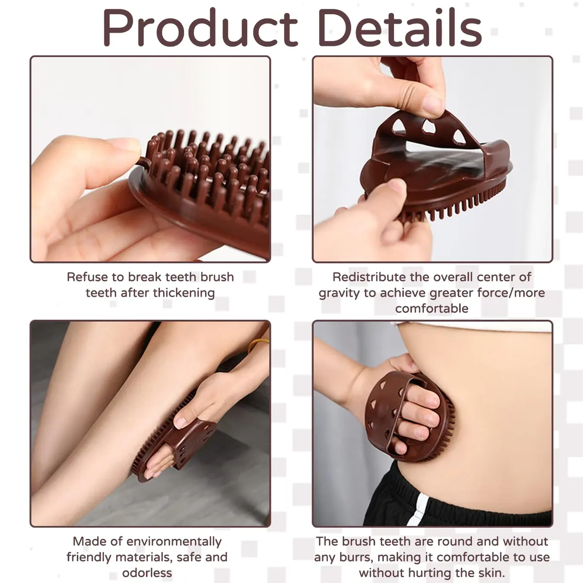 hinbkenla Meridian Massage Brush 2PCS | Full Body Relaxation & Acupuncture Points (110c) - view 3