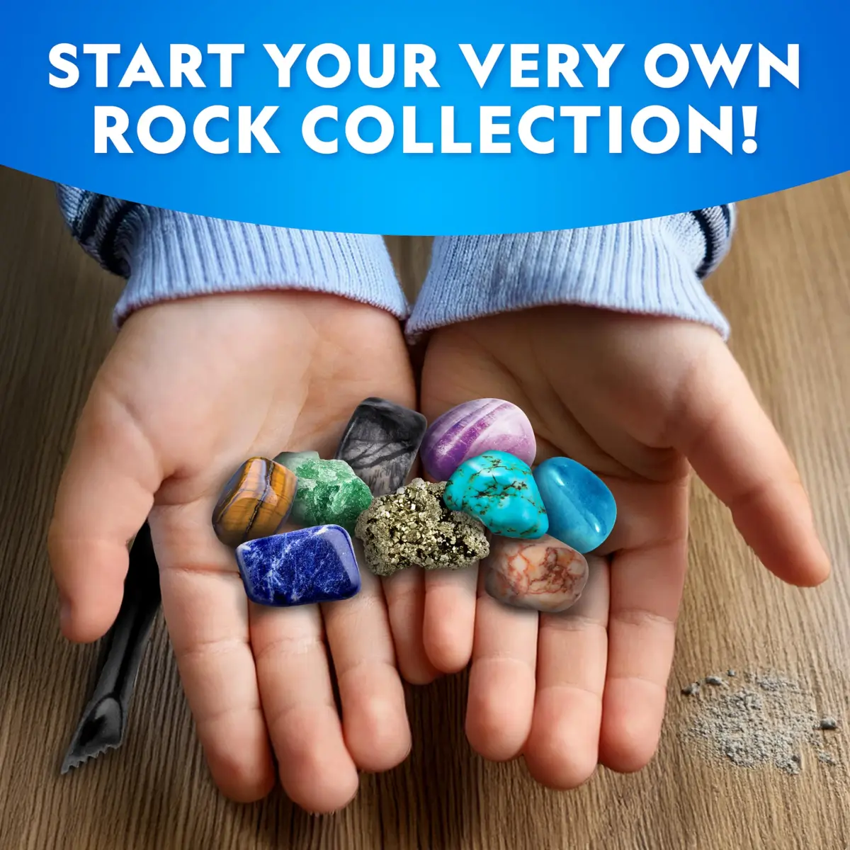 National Geographic Gigantic Gemstone Dig Kit with 50 Real Gemstones | STEM Toy for Kids - view 3
