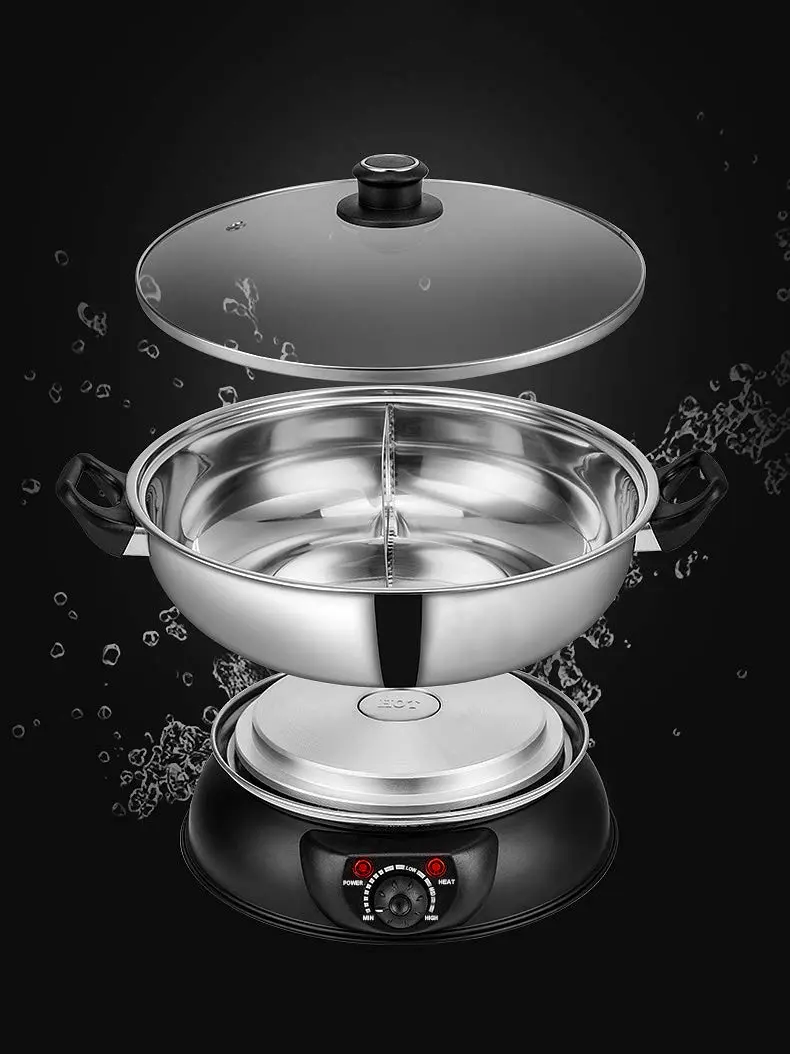 Sonya 5 Electric Dual-Sided Hot pot 30cm | Stainless Steel Shabu Shabu for Family & Entertaining - view 4