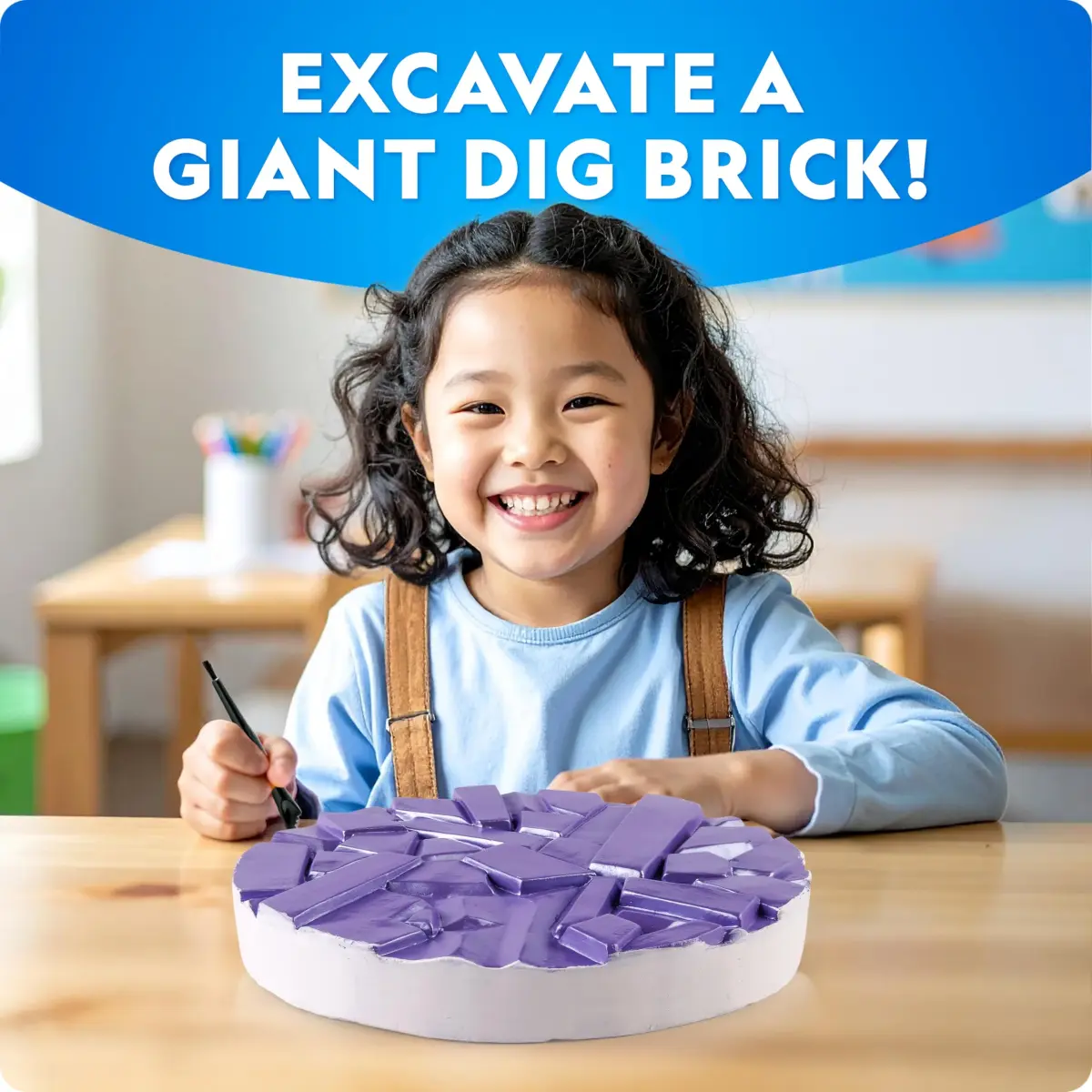 National Geographic Gigantic Gemstone Dig Kit with 100 Real Gems | STEM Learning Toy for Kids - view 6