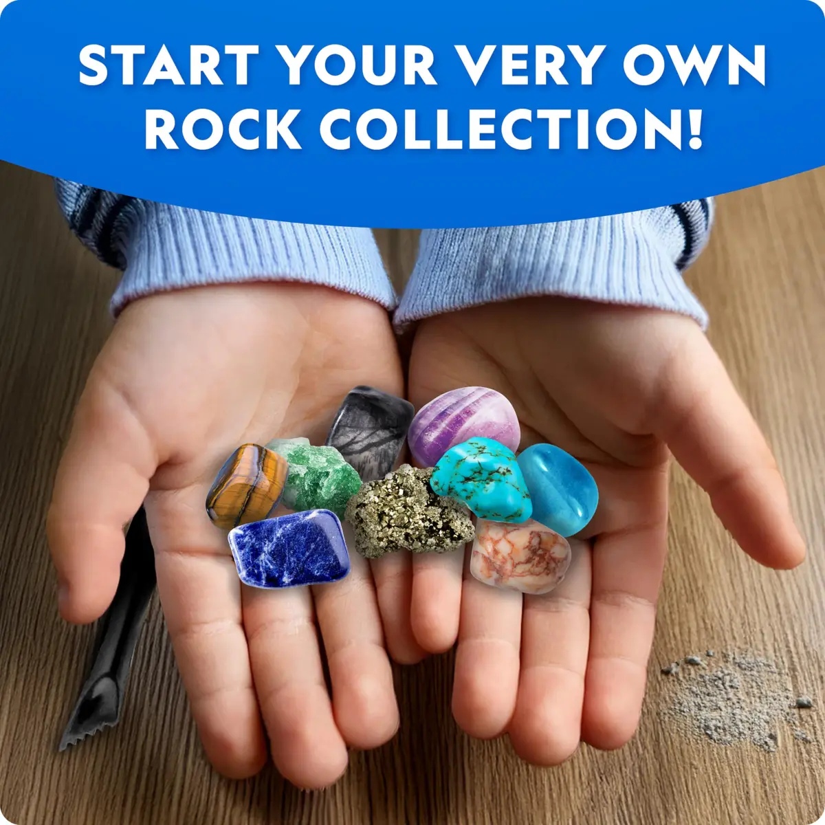 National Geographic Gigantic Gemstone Dig Kit with 100 Real Gems | STEM Learning Toy for Kids - view 3