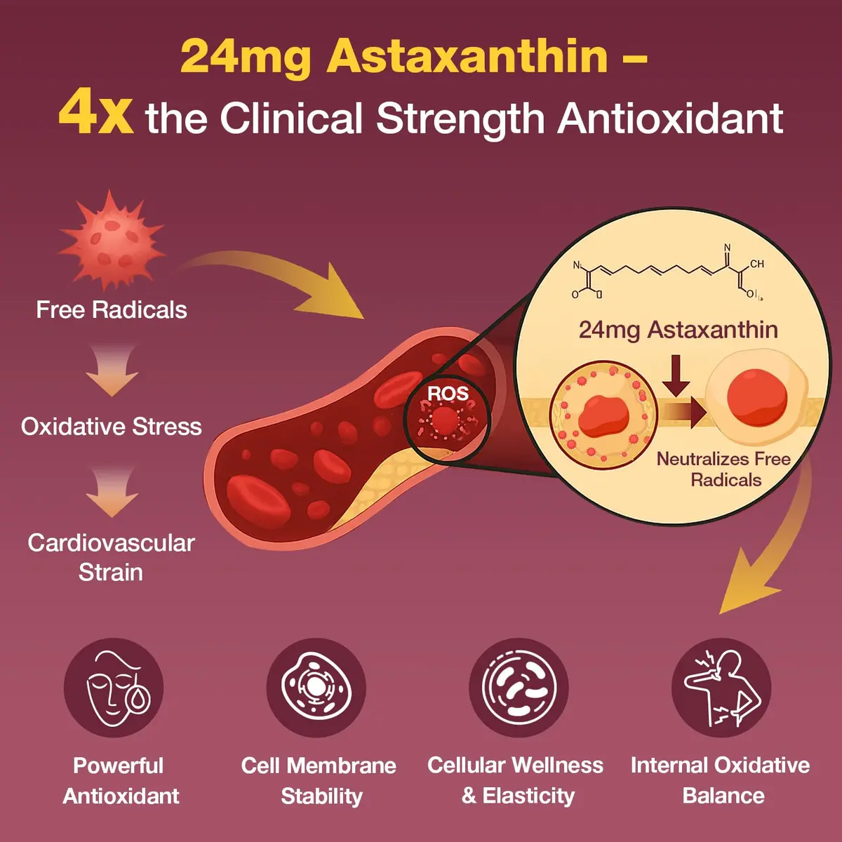 Talyvorlathor Liposomal Red Yeast Rice 1200mg with CoQ10 & Astaxanthin | Cholesterol Support & High Absorption - view 3