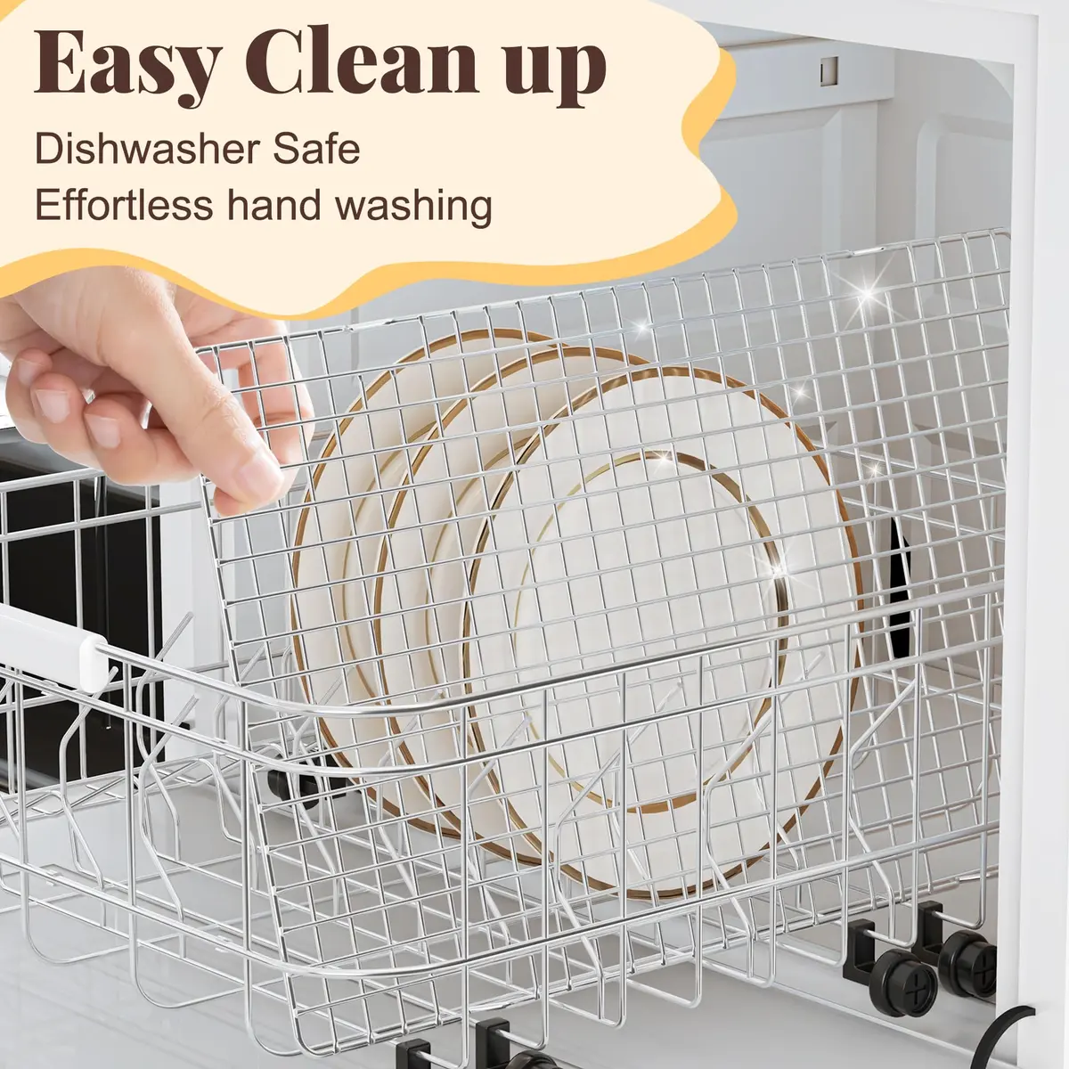 LIEMAND 2 PCS Grid Wire Baking Cooling Racks 25cm x 40cm (10" x 16") | Oven Safe Stainless Steel Cooling Rack for Baking & Roasting - view 4
