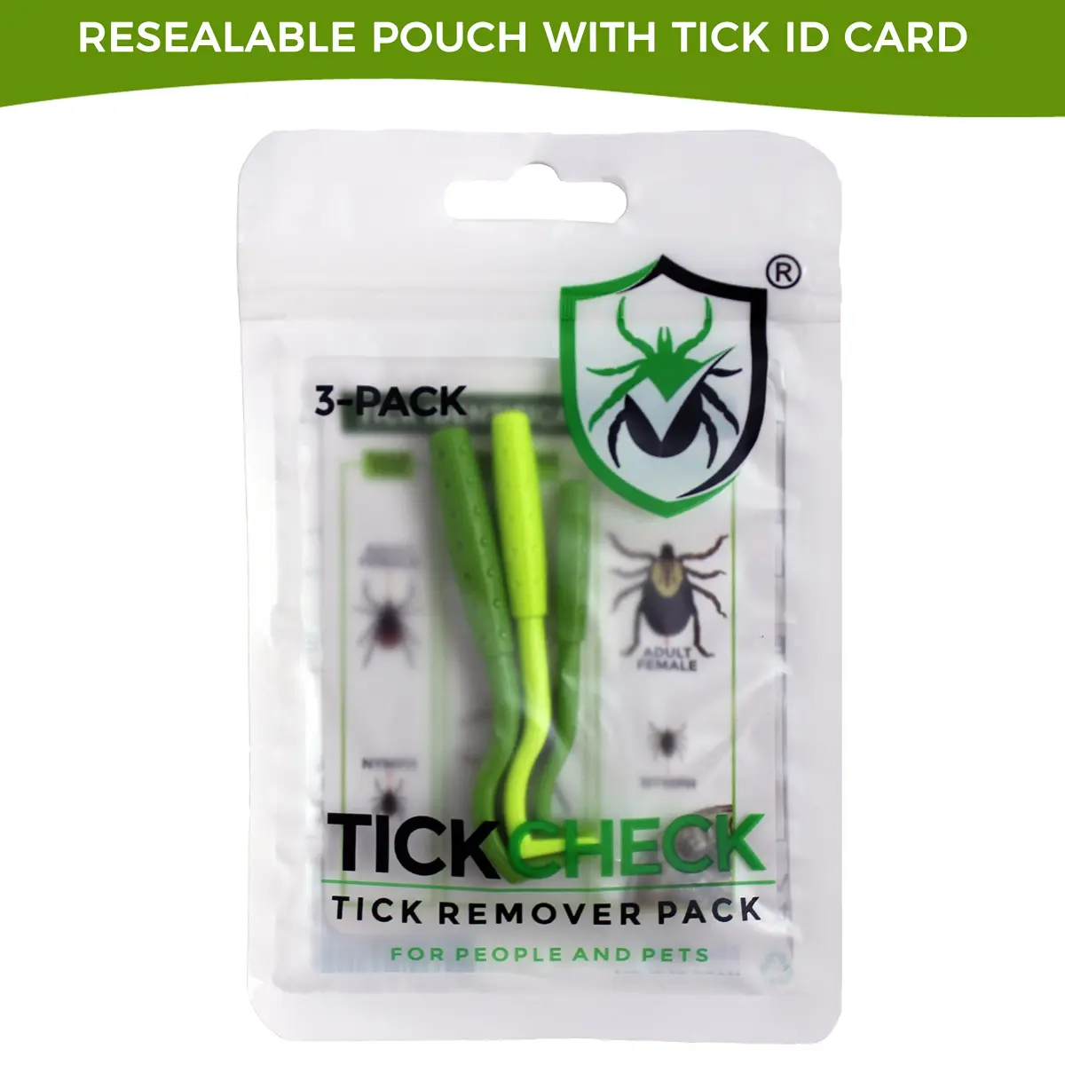 TickCheck Tick Remover Value 3 Pack with ID Card | 210 Total Removers (70 Sets of 3) - view 5