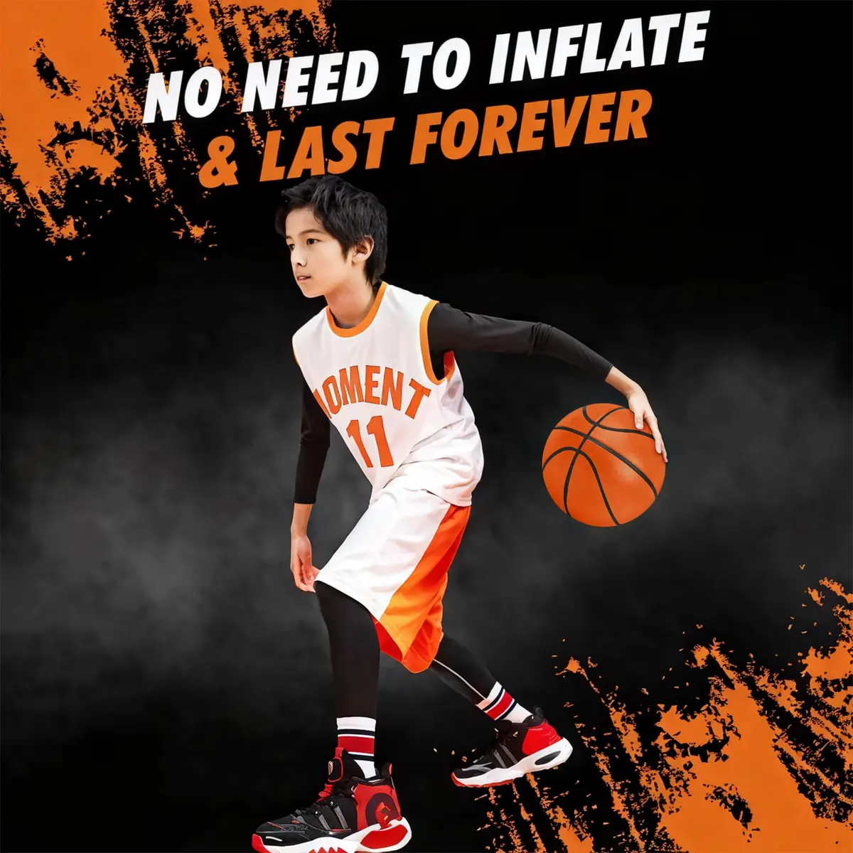 Rzkipdy Silent Basketball Size 5 (27.5") | Noise-Free Indoor Training for All Ages - view 3