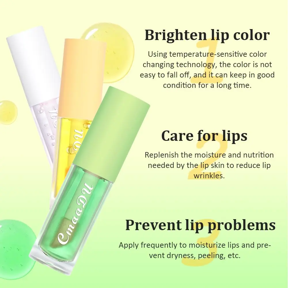 BINGBRUSH Fruity Color Changing Lip Gloss 3 Pack | Longlasting, Hydrating Lip Oil for Girls (1 Count) - view 2