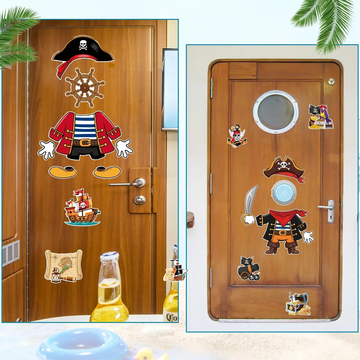 HemerVows 19 Pcs Pirate Dress-Up Cruise Door Magnets | Waterproof & Reusable - view 5
