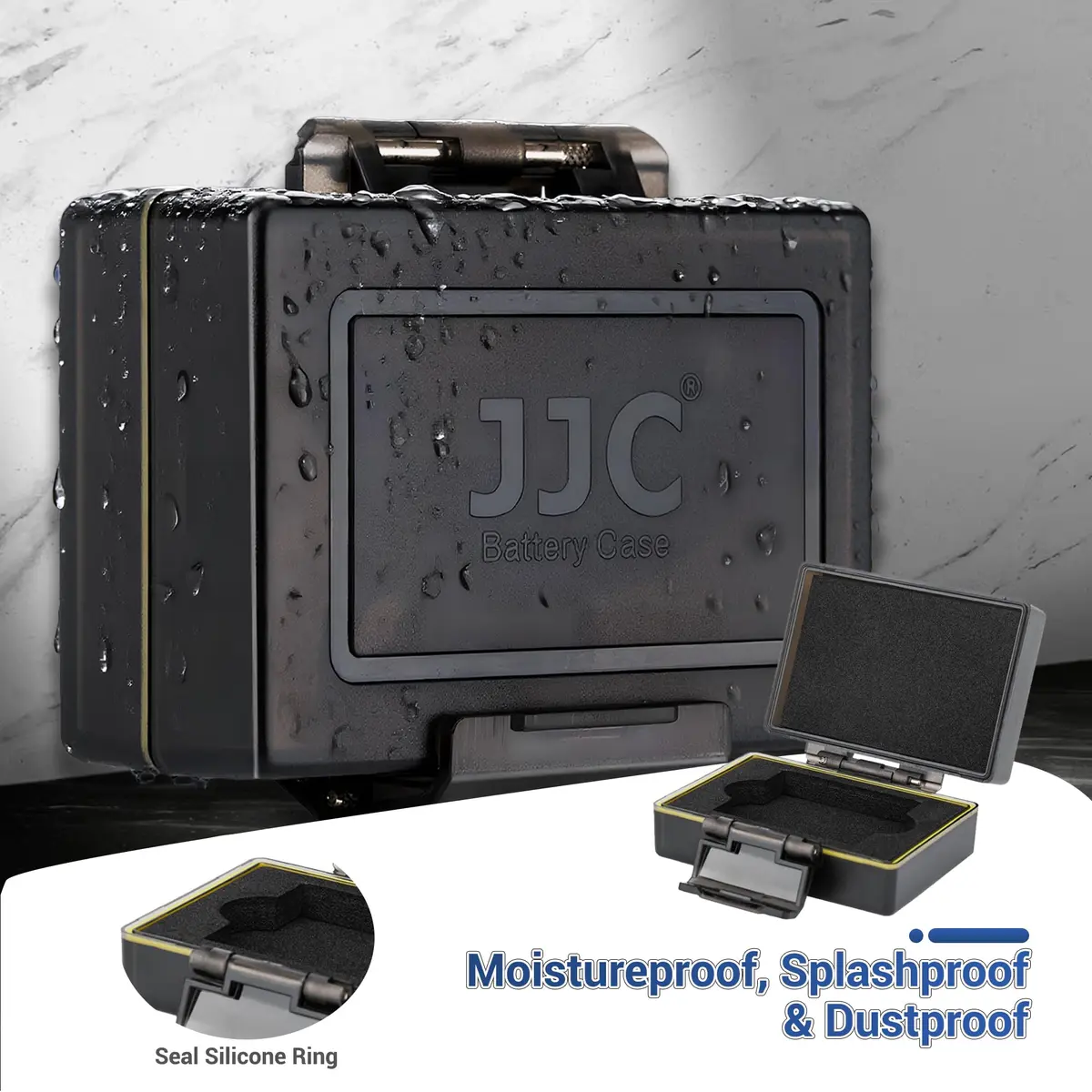 JJC Camera Battery & Memory Card Storage Case for Olympus TG-7 Ricoh GR3, 2 SD Slots + 1 Battery Slot | Water-Resistant & Durable - view 4
