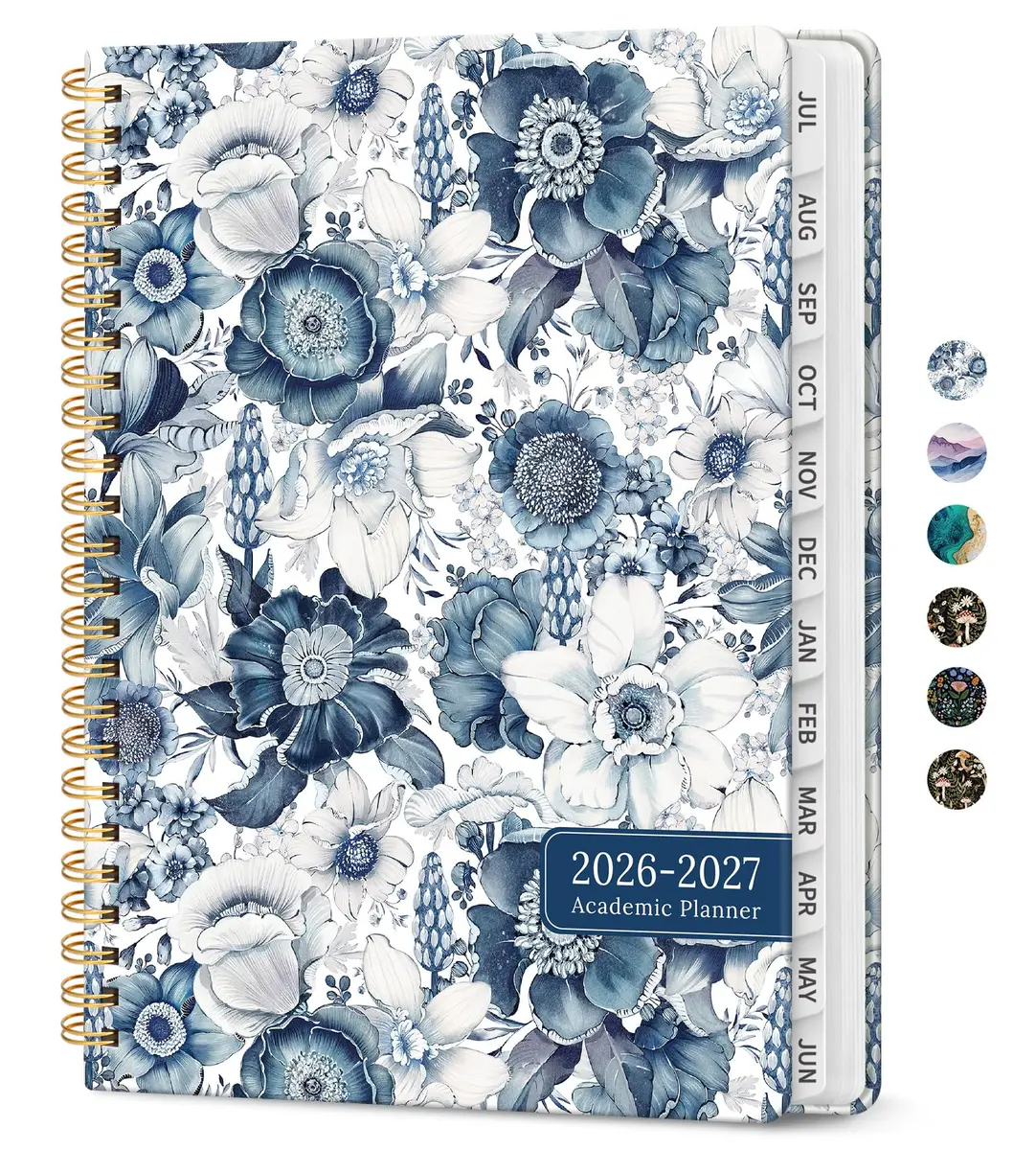 Taja Academic Planner 2026-2027, Jul 2026-Jun 2027 Monthly & Weekly Planner, 16 cm x 21.6 cm (6.3" x 8.5") | Spiral Bound Hardcover Organizer - main product image
