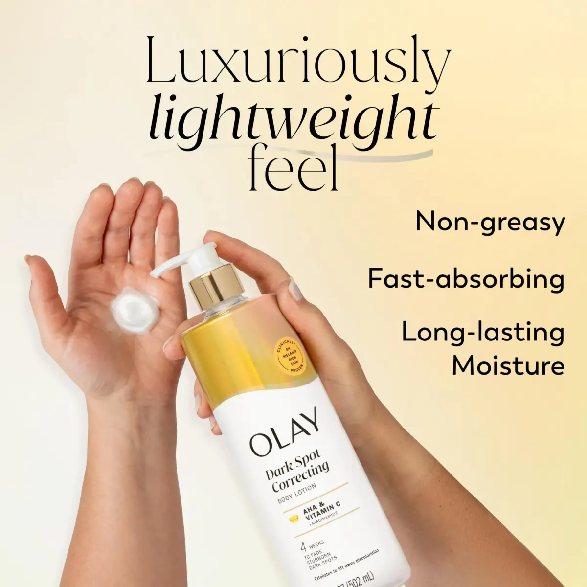 Olay Tone Enhancing Body Lotion with AHA Serum 502ml (17 fl oz) | Fades Dark Spots & Hydrates - view 2
