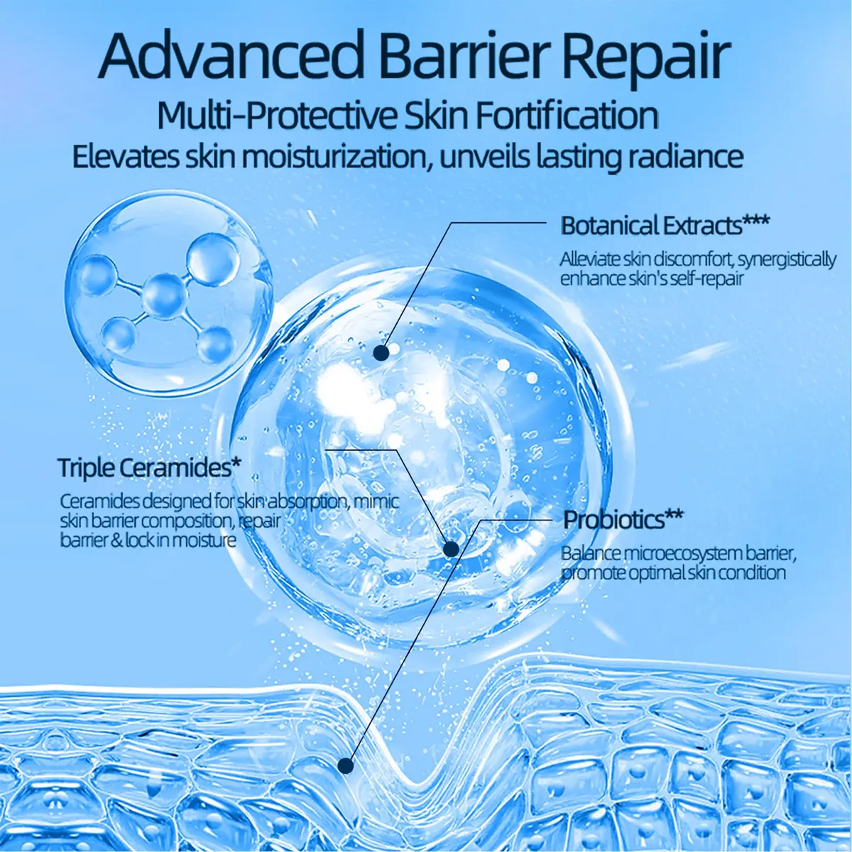 Yilian Hydrating Face Masks with 5 Hyaluronic Acids & Ceramides | Deep Moisture & Barrier Repair for Sensitive Skin - view 4