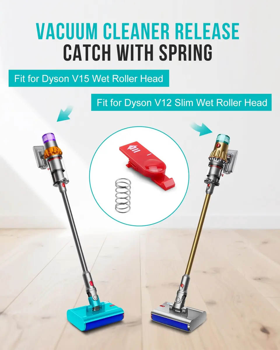 ULXIOM Vacuum Cleaner Release Catch with Spring Kit for Dyson V12 V15 Slim | Durable ABS Fit - view 2