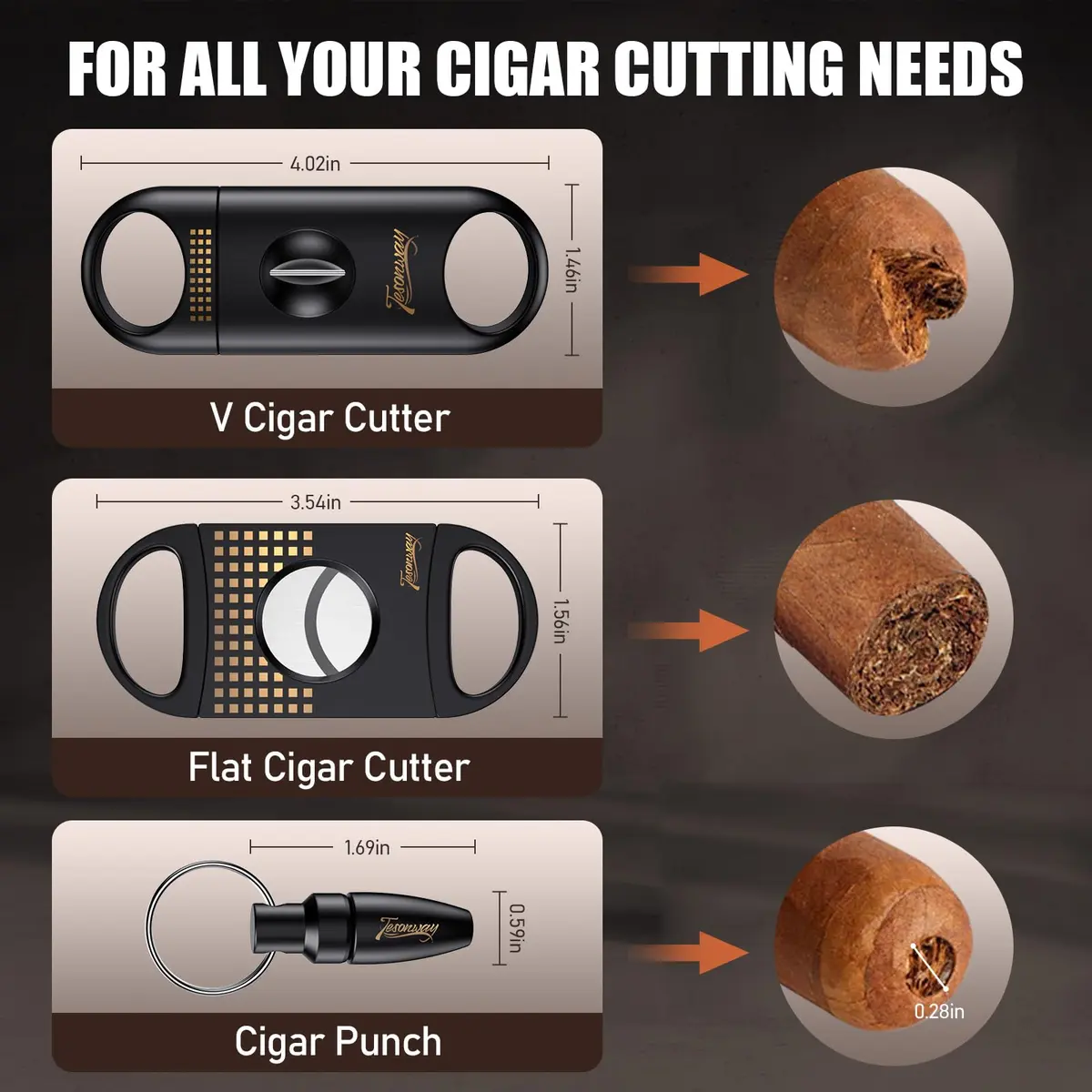 Tesonway Cedar Wood Cigar Humidor with Glass Top & Digital Hygrometer, 20-45 Cigar Capacity | Imported for India - view 6