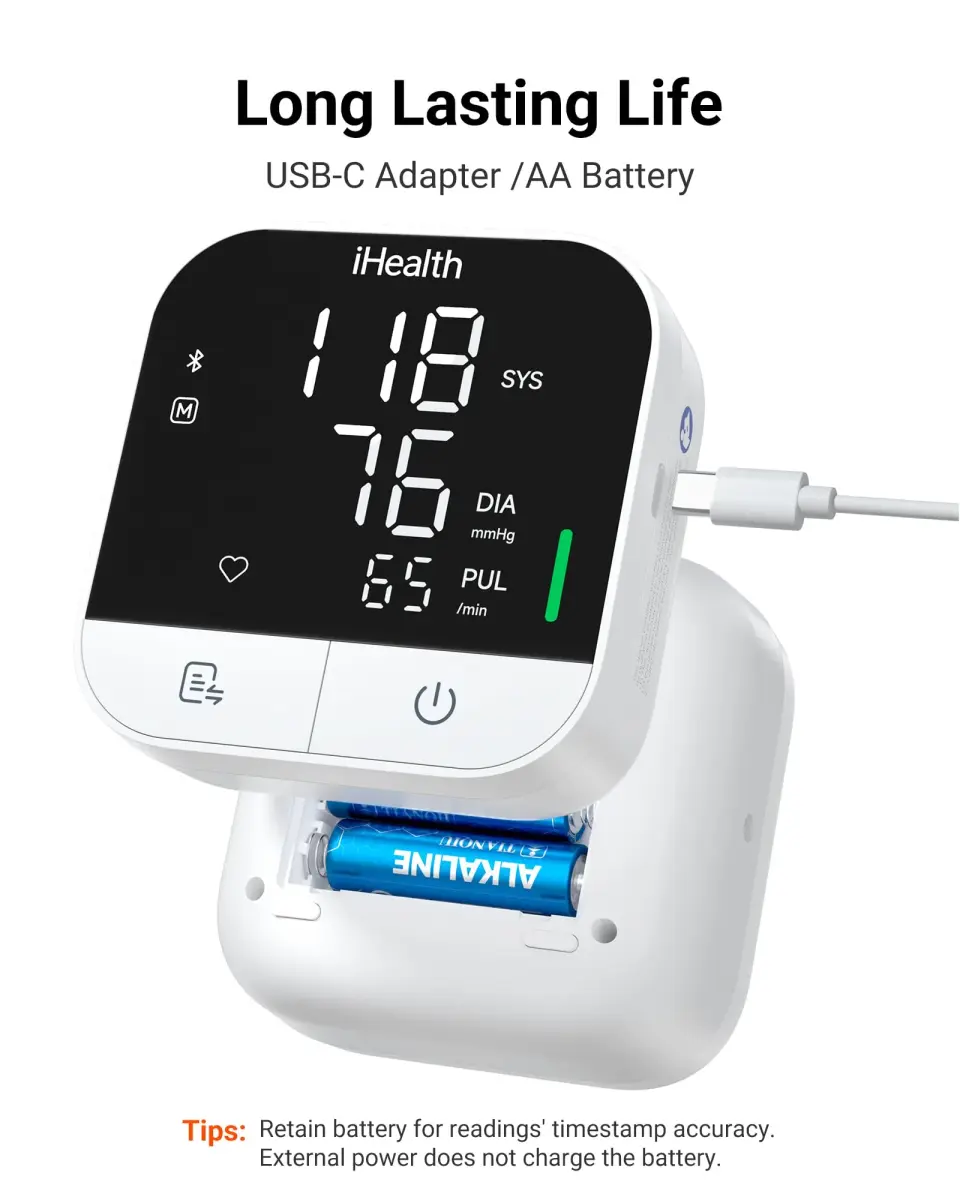 iHealth Track Pro Upper Arm Blood Pressure Monitor with App Sync & HD Screen | Clinically Accurate - view 6