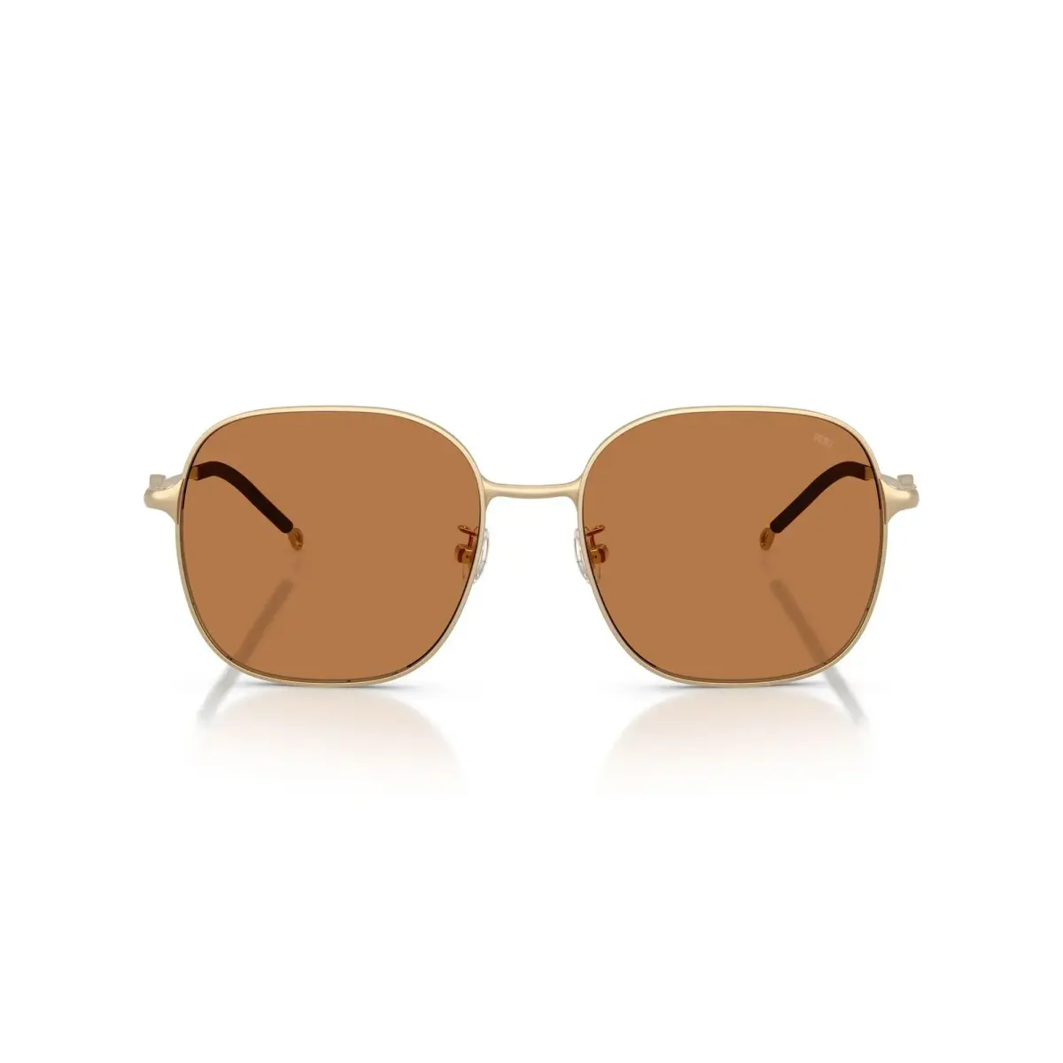 Diesel DL1010D Square Sunglasses Matte Gold/Brown 58 mm | Authentic Import for India - main product image