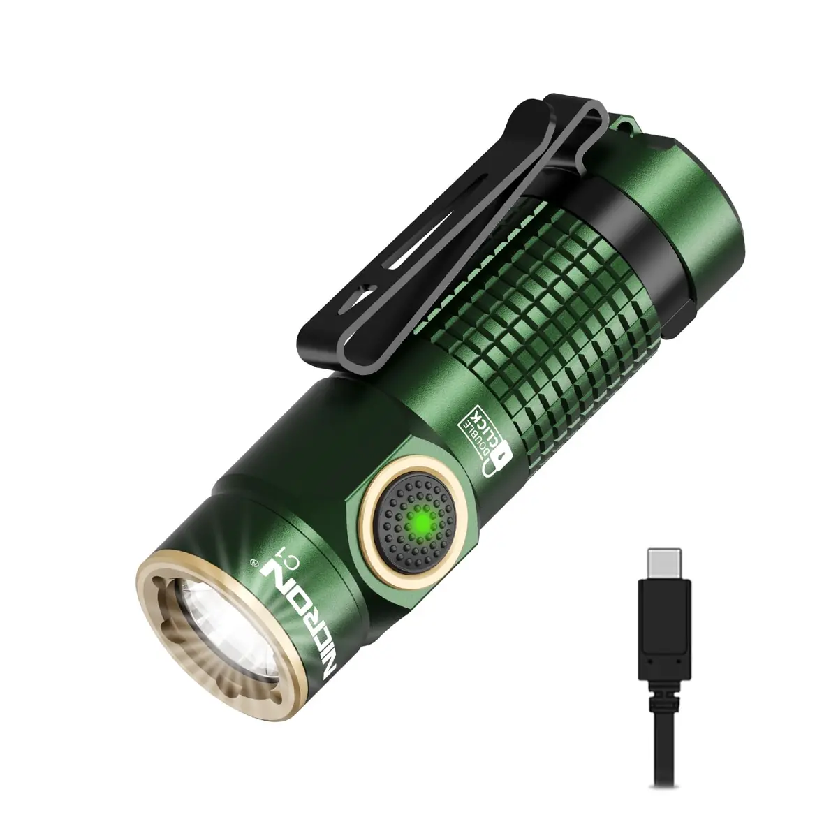 NICRON C1 EDC Rechargeable Flashlight 1200 Lumens | Compact, Waterproof & Magnetic for Camping & Daily Use - main product image