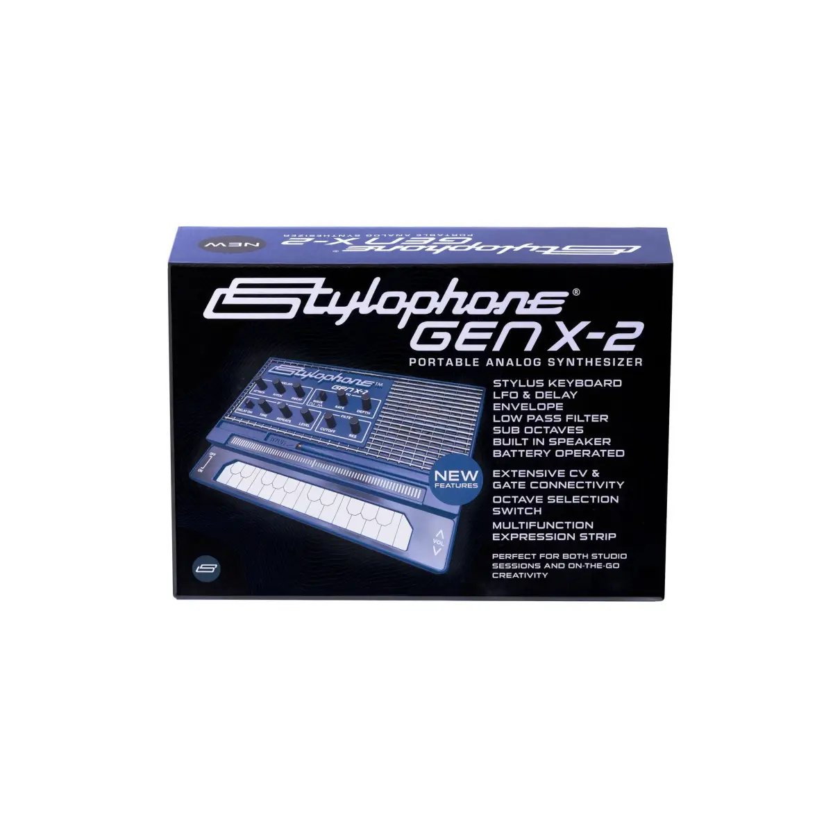 Stylophone GENX-2 Portable Analogue Synthesizer with Built-in Speaker, LFO, Filter, Analogue Delay and CV/Gate Output | Two Octaves - view 6