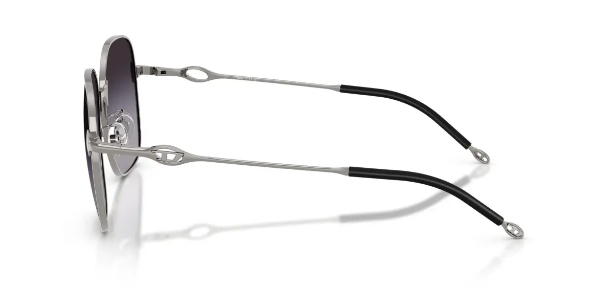 Diesel DL1010D Square Sunglasses Shiny Gunmetal/Grey Gradient 58 mm | 100% UV Protection - view 3