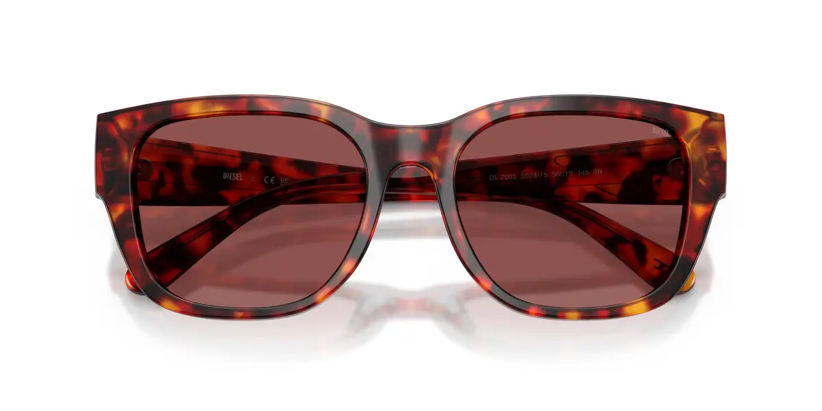 Diesel DL2005 Square Sunglasses | UV Protected Plastic Frame, 53 mm - view 5