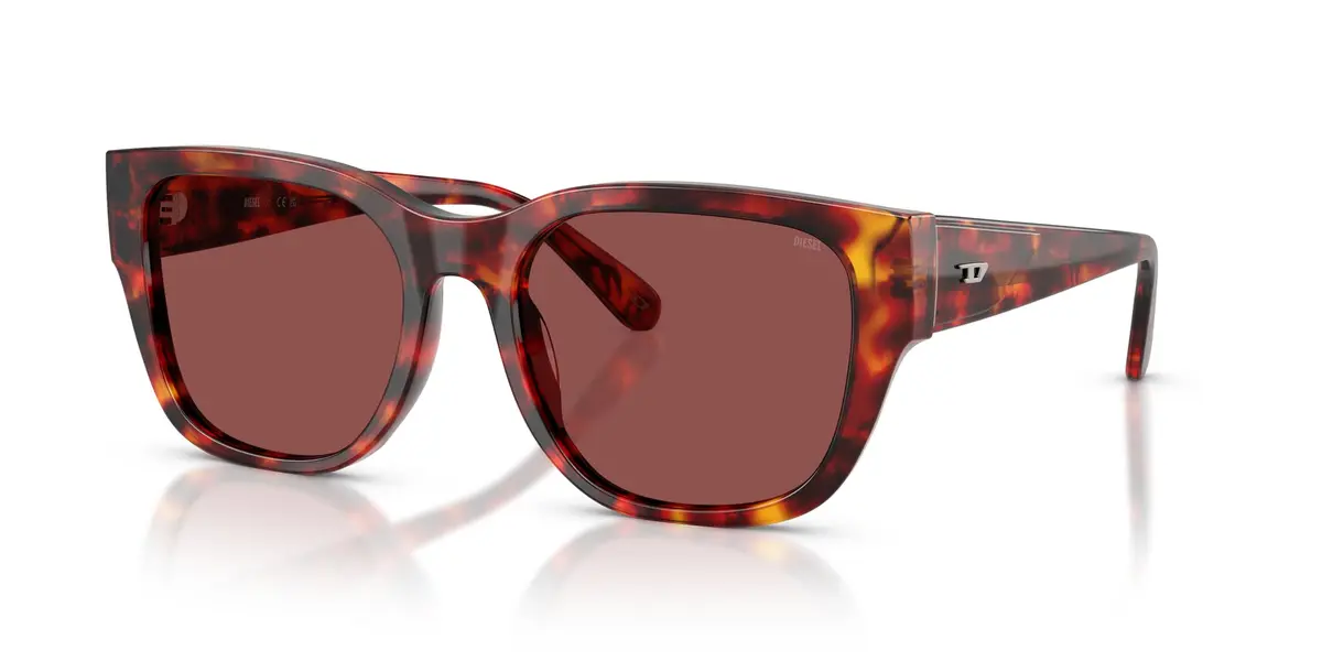 Diesel DL2005 Square Sunglasses | UV Protected Plastic Frame, 53 mm - view 2