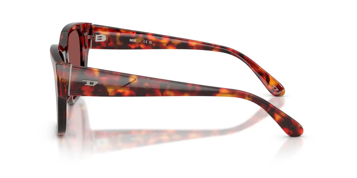 Diesel DL2005 Square Sunglasses | UV Protected Plastic Frame, 53 mm - view 3