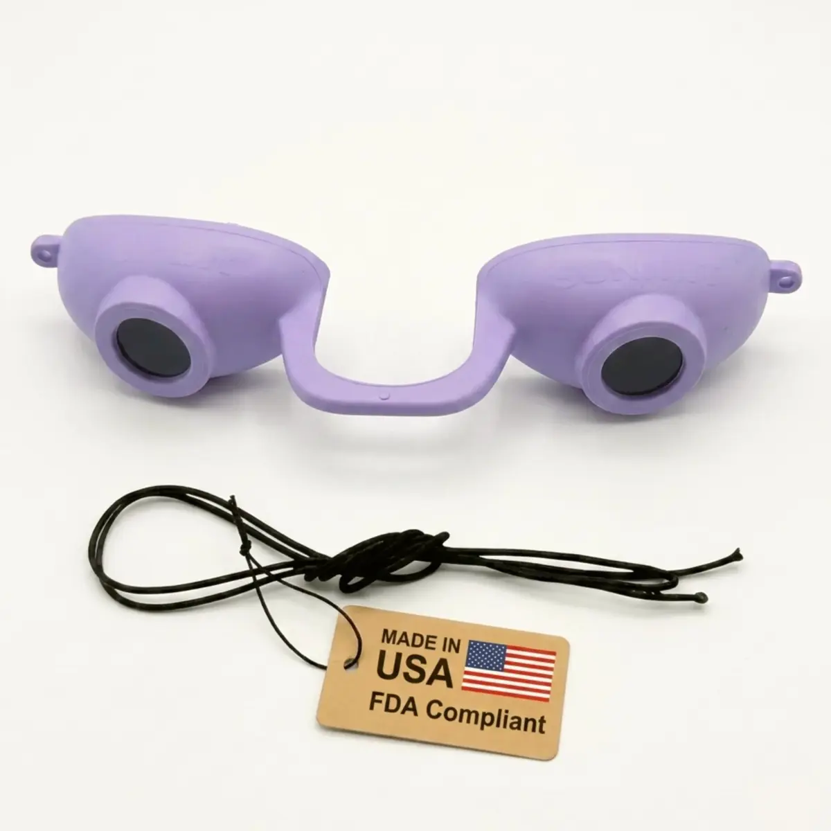 Super Sunnies Flexible UV Eye Tanning Bed Goggles w/Strap - Lavender (18 g) - main product image