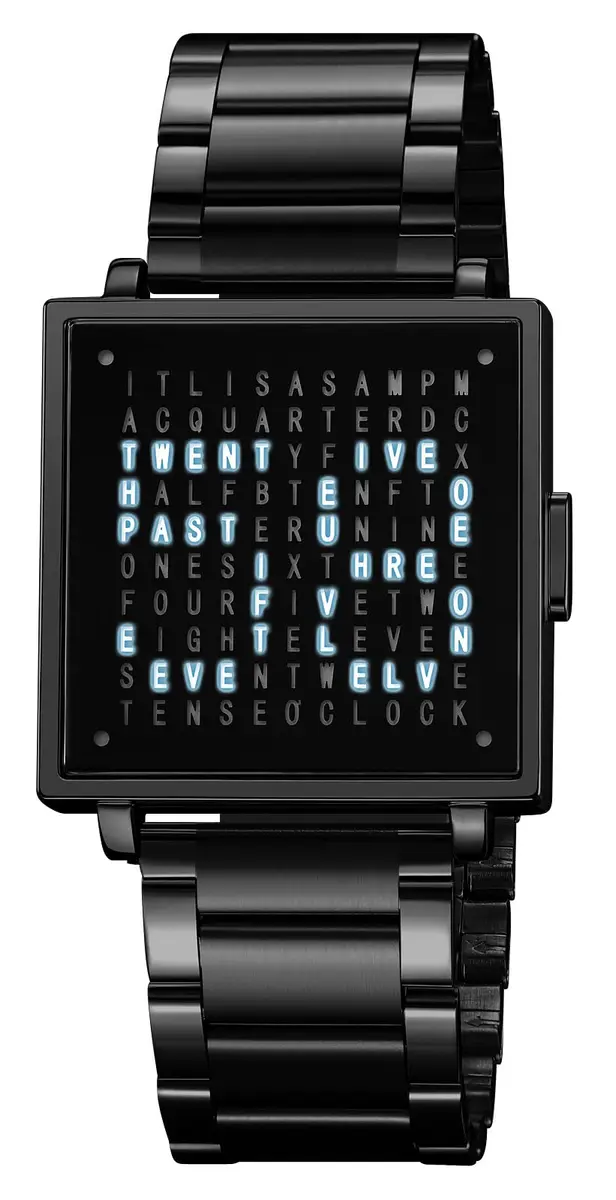 Gosasa Square Men's Luxury Watch 36mm Alloy Case Leather Strap | Water-Resistant & Elegant (Black B) - main product image