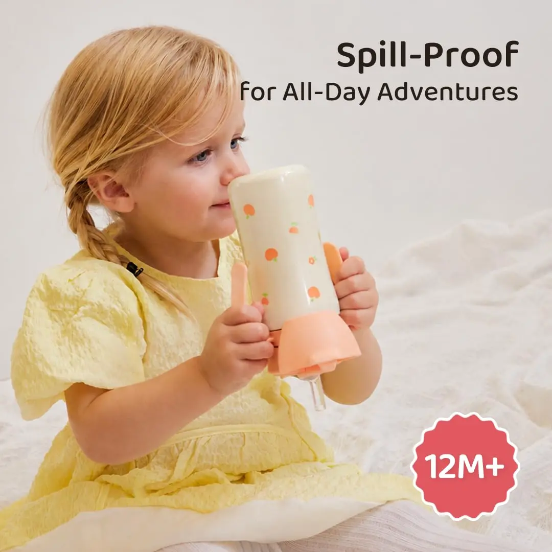 GROSMIMI Stainless Steel Baby Straw Cup 10oz | Spill-Proof, 12M+ Balloon - view 2