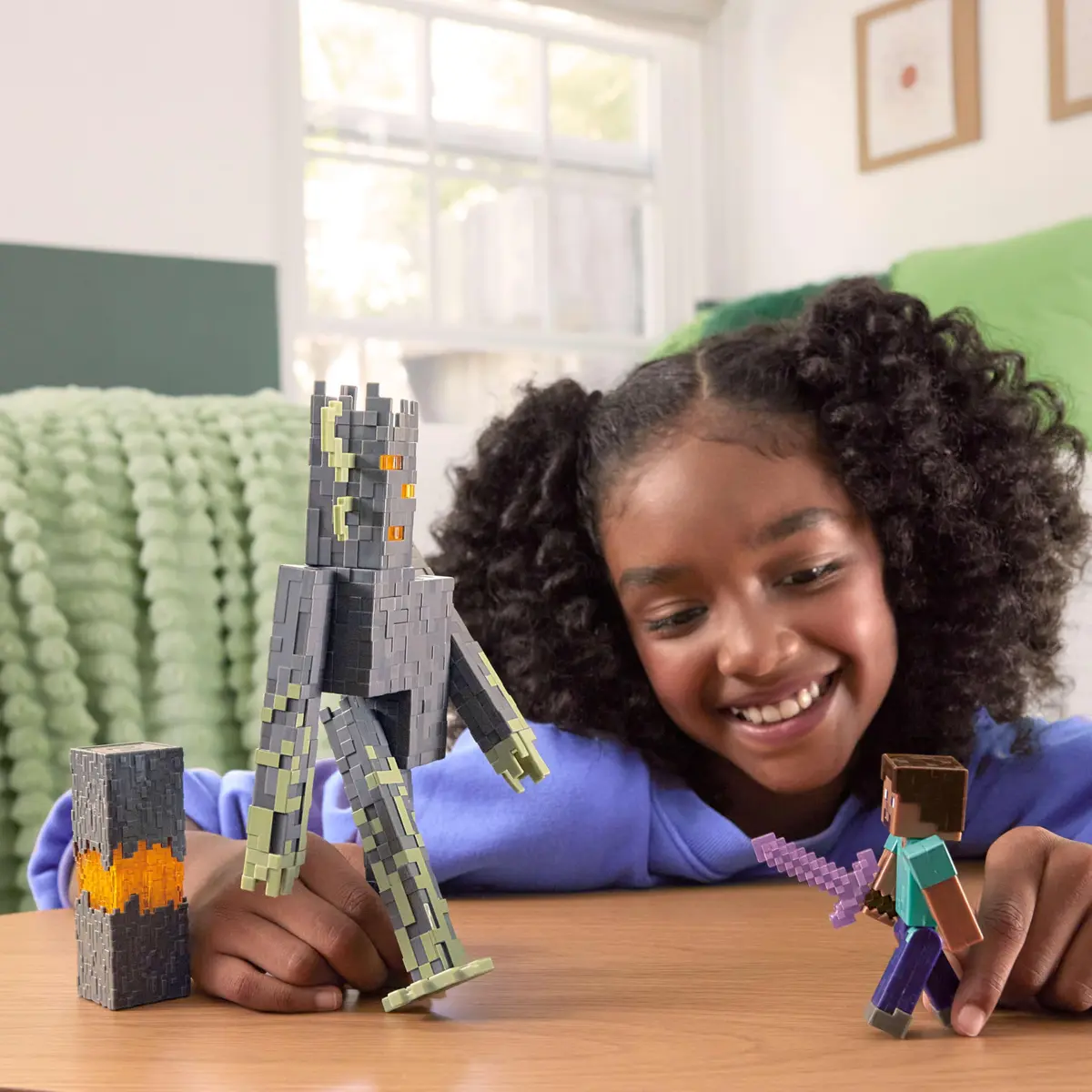Mattel Minecraft Toys, Steve Action Figure & Accessories | 3.25-inch Scale Collectible for Kids 6+ - view 2