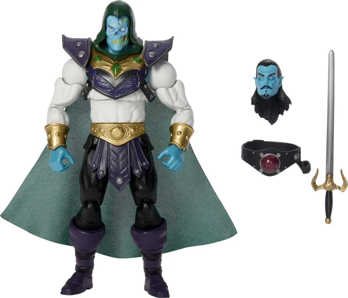 Masters of the Universe Masterverse Keldor Action Figure | 7-inch Scale, 30 Points Articulation, Zombie Head, Collector's Display - main product image